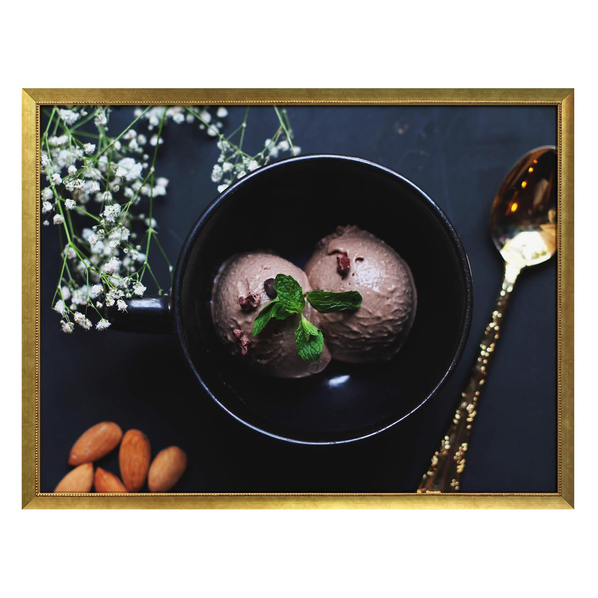 Póster de helados caseros