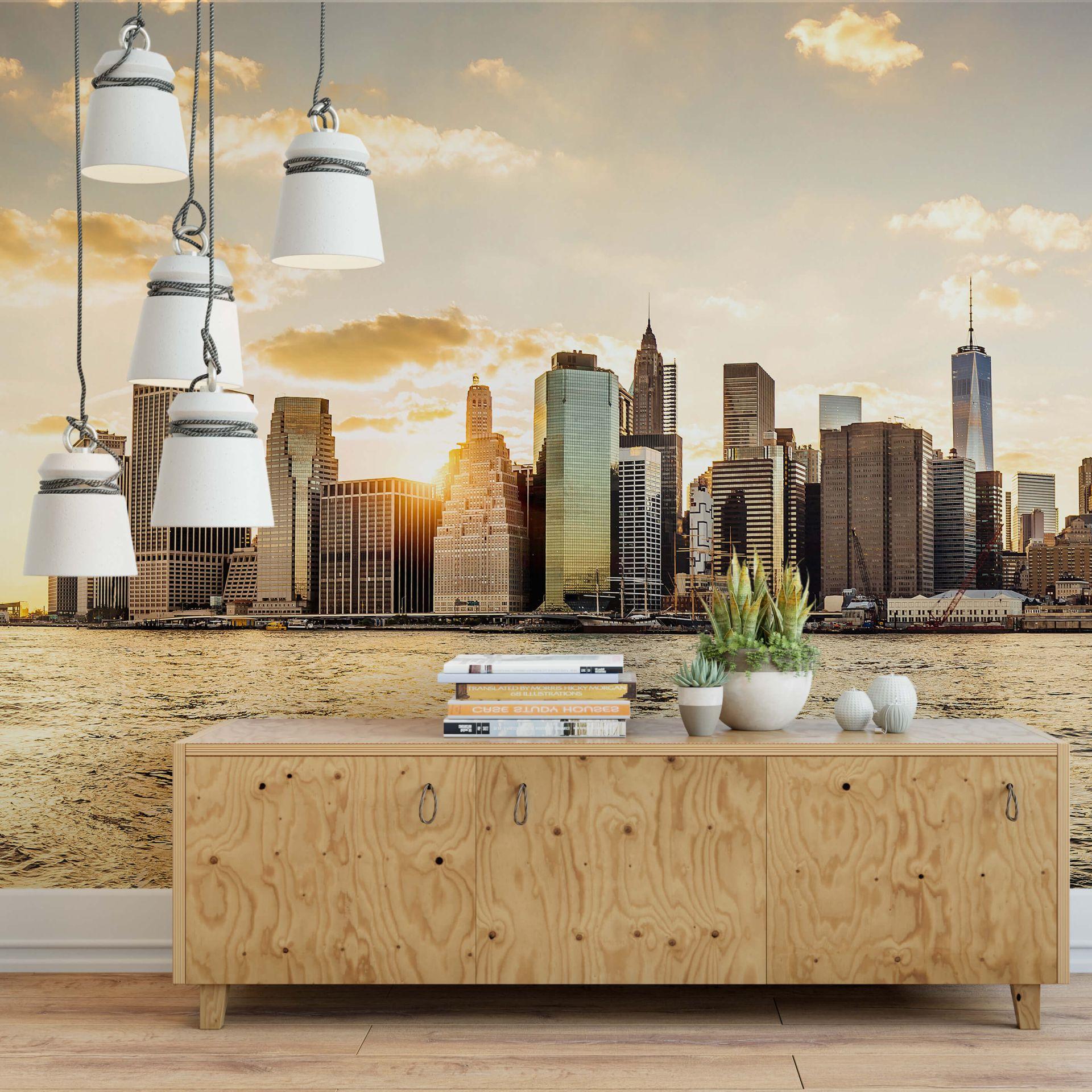 Fototapet - Sunset in Manhattan
