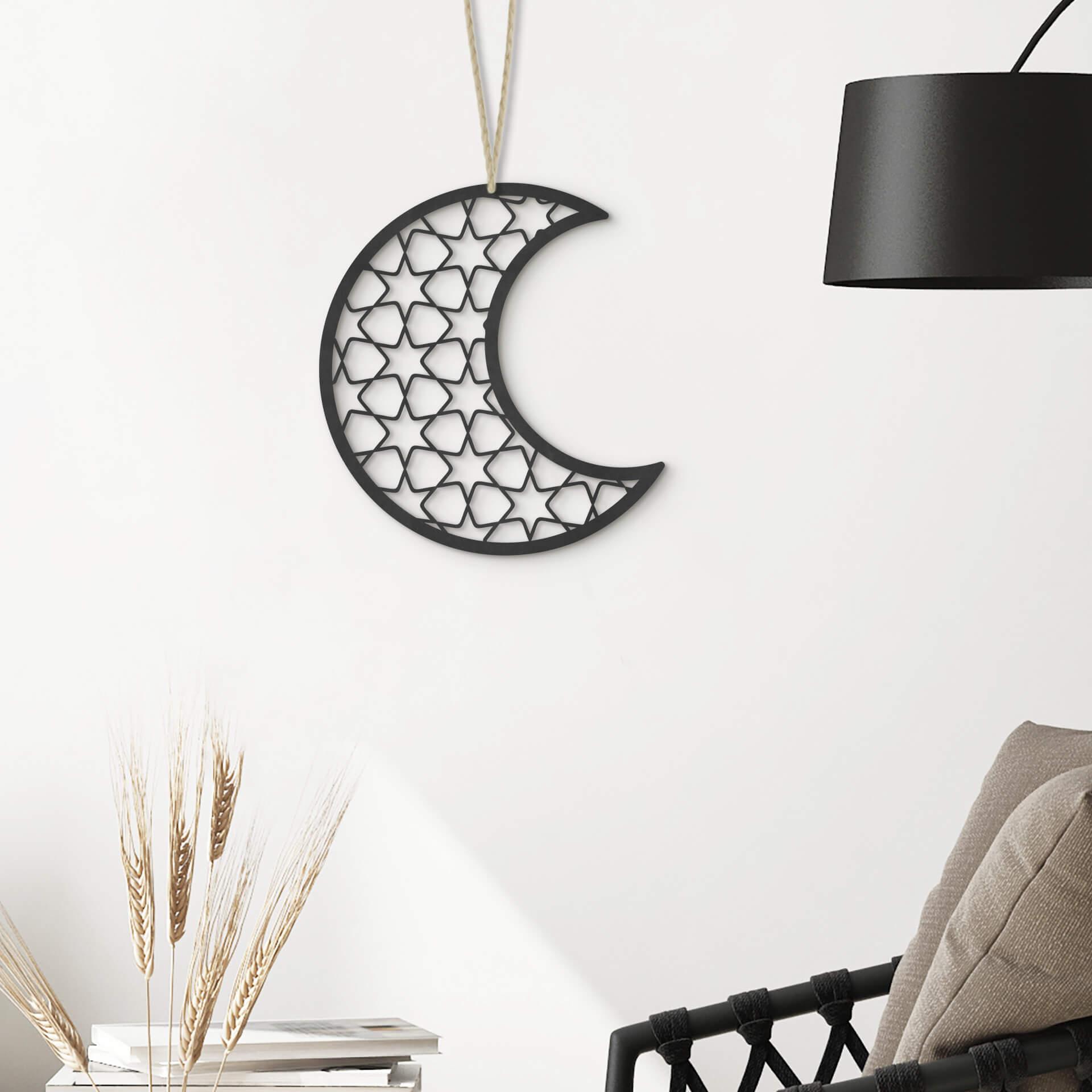 Décoration en bois MDF -  Ramadan - Lune