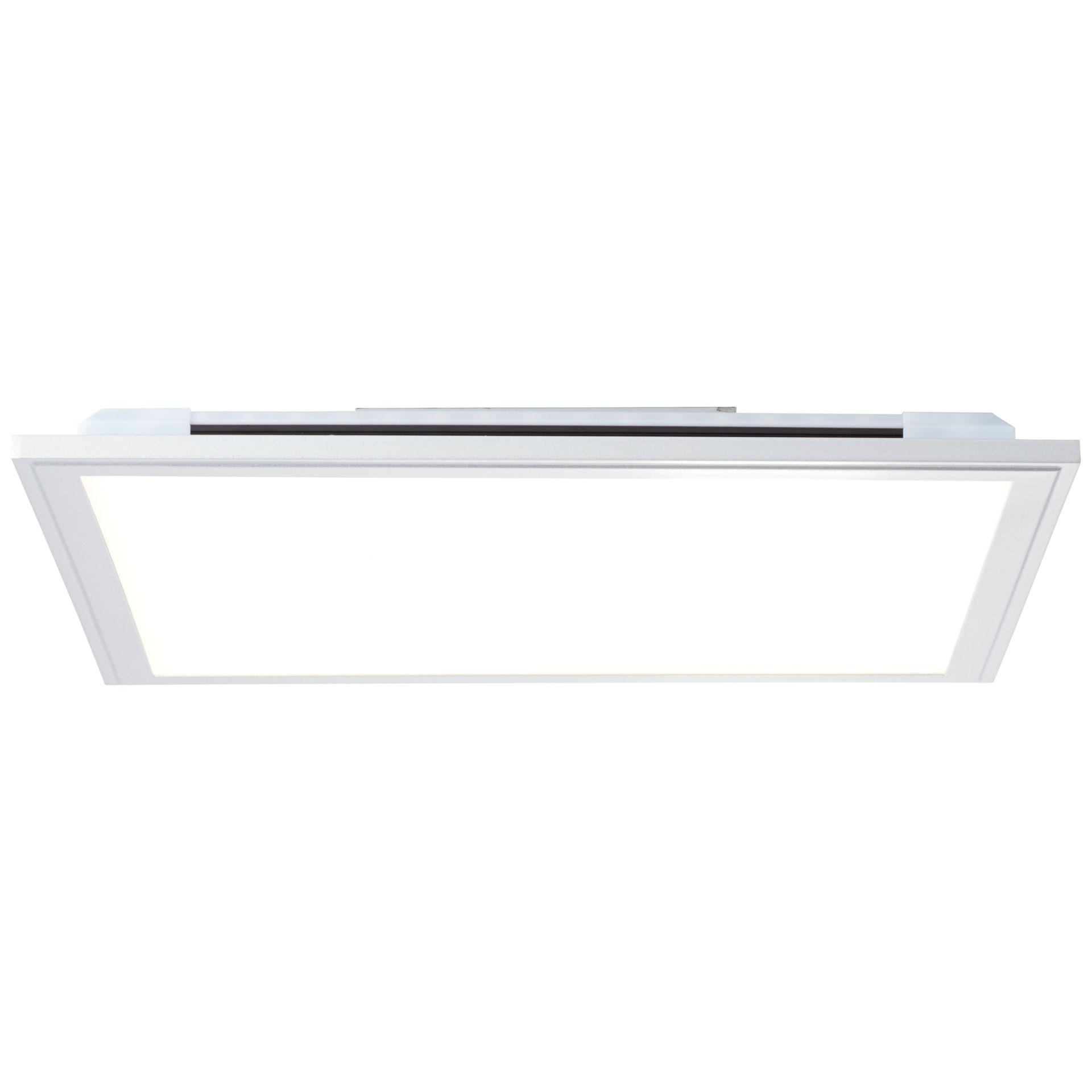Deckenleuchte Alba, silber, weiß, 39,5 x 39,5 cm, Metall Panel