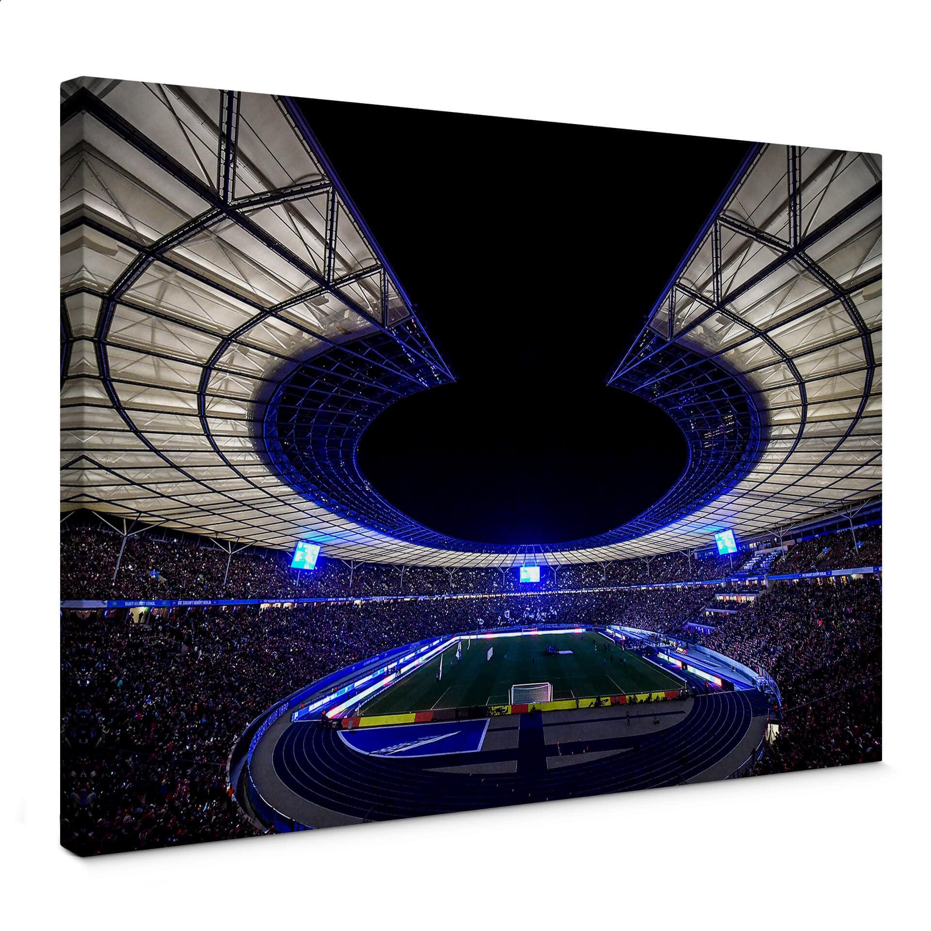 Lienzo Estadio Olímpico Hertha BSC de noche