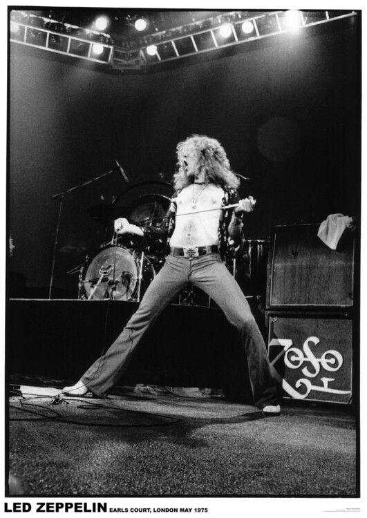 Plakat Rober Plant - Earls Court May 1975, Plakat (59,4 x 84,1 cm)