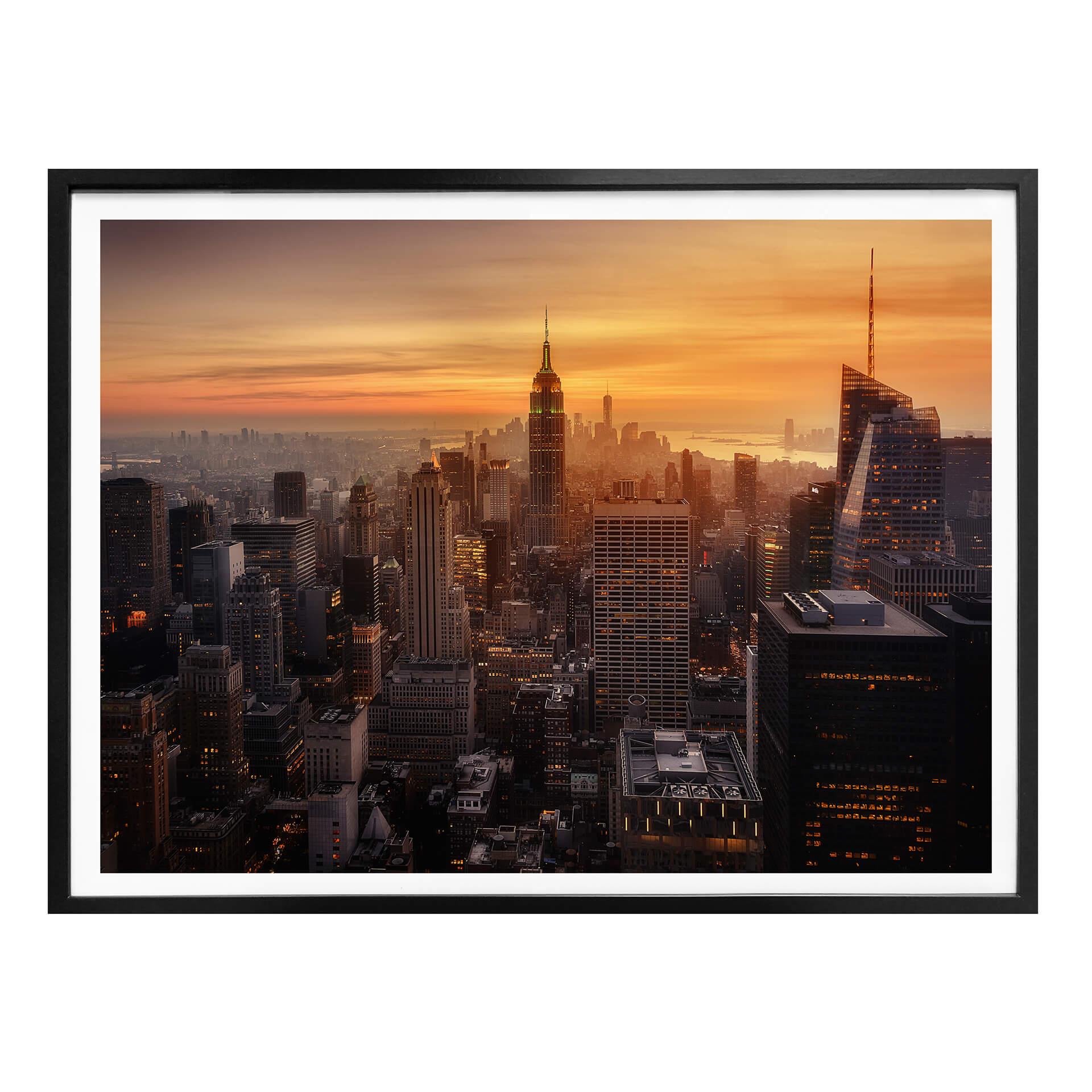 Póster Ruiz Dueso - Nueva York al atardecer