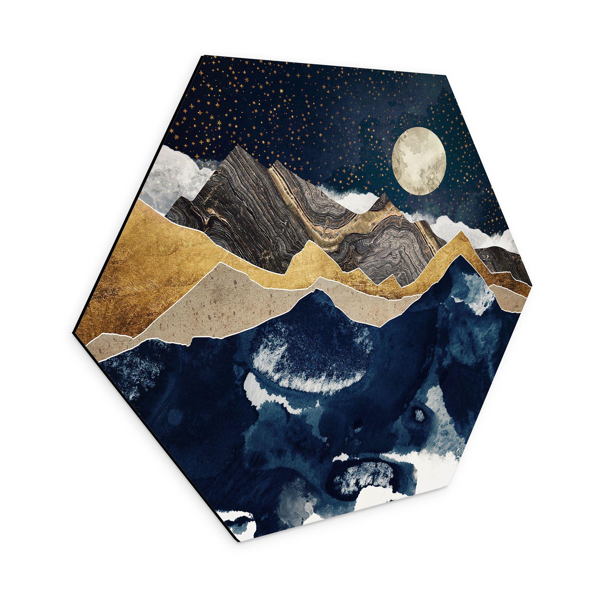 Hexagon Dibond Stjernehimmel om vinteren - SpaceFrog Designs