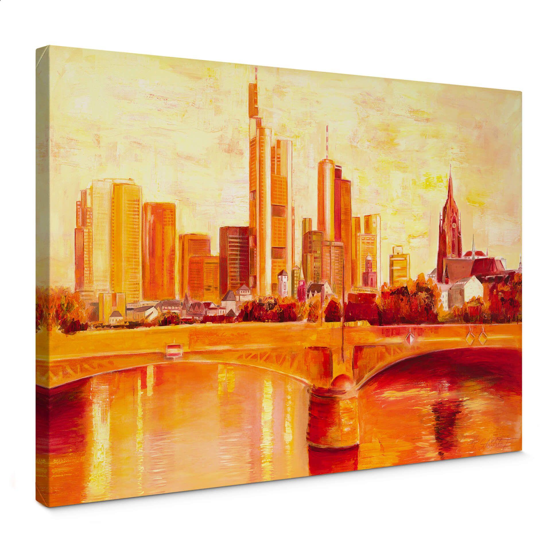 Schüßler - Frankfurt skyline - Lærredsprint