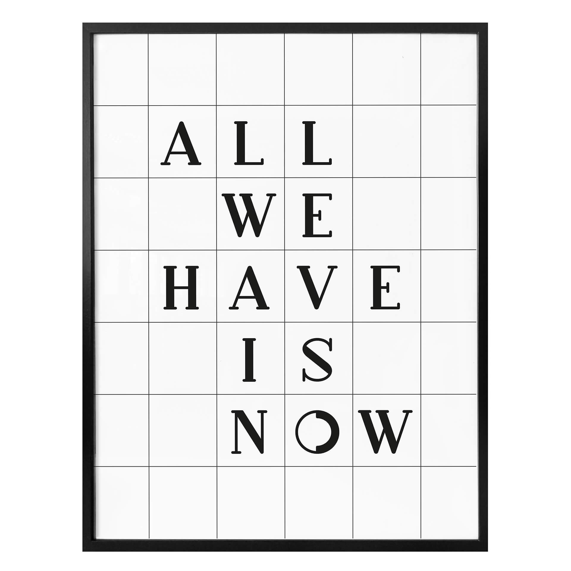 Plakat - All we have is now