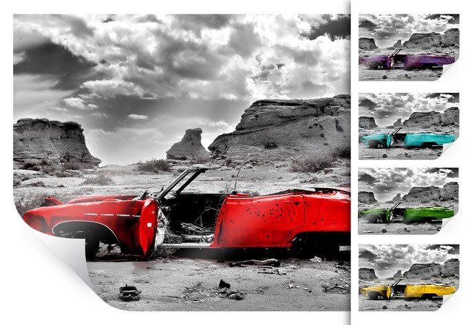 Poster - Cadillac rouge