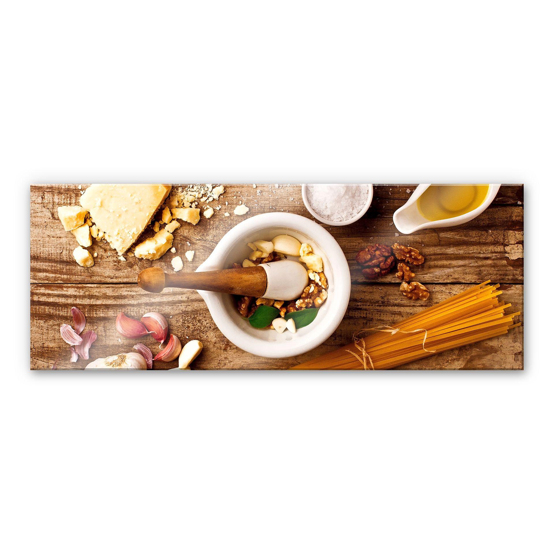 Akrylbillede Laercio - Pesto-opskrift - Panorama