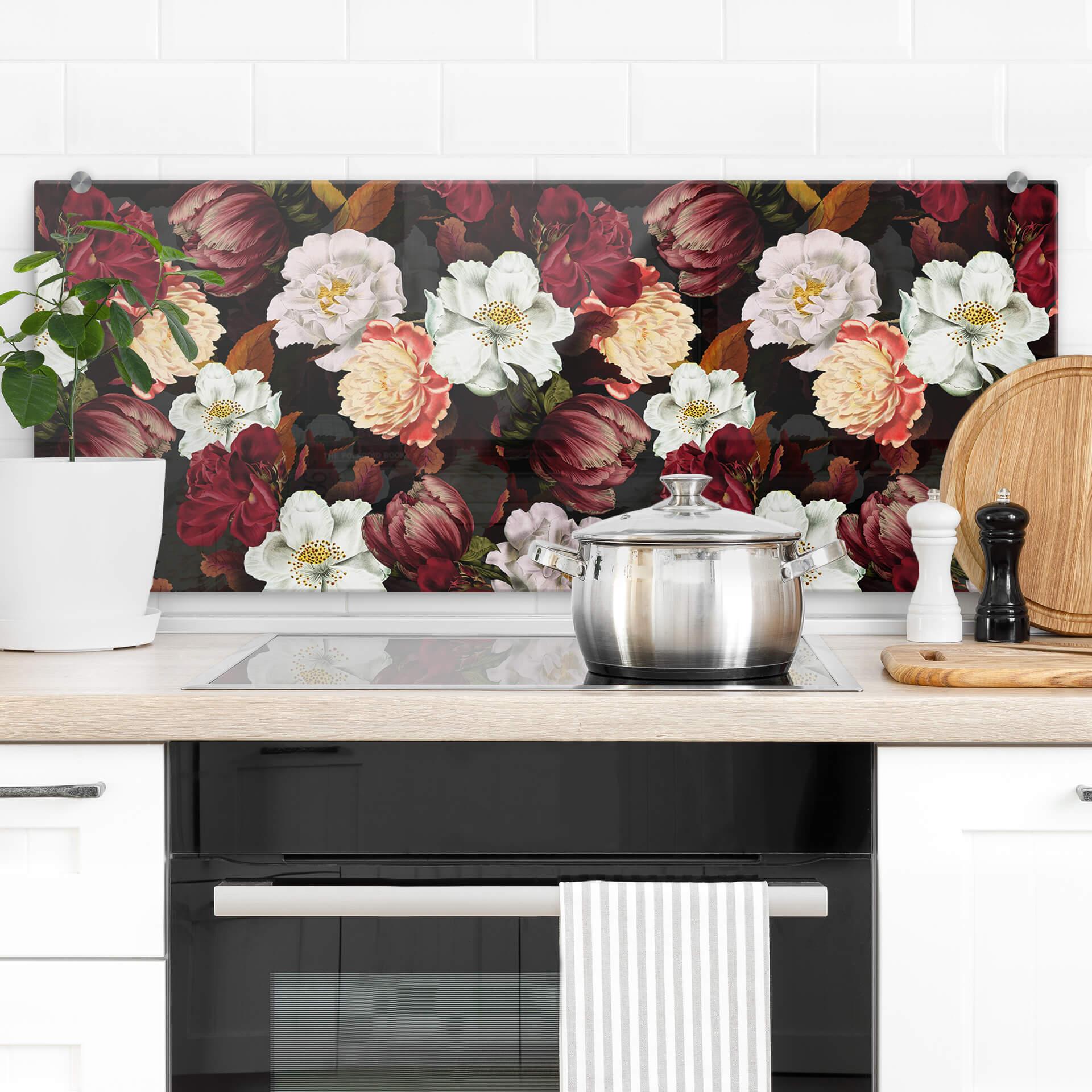 Stænkplade UN Designs - Blomsterarrangement - Panorama