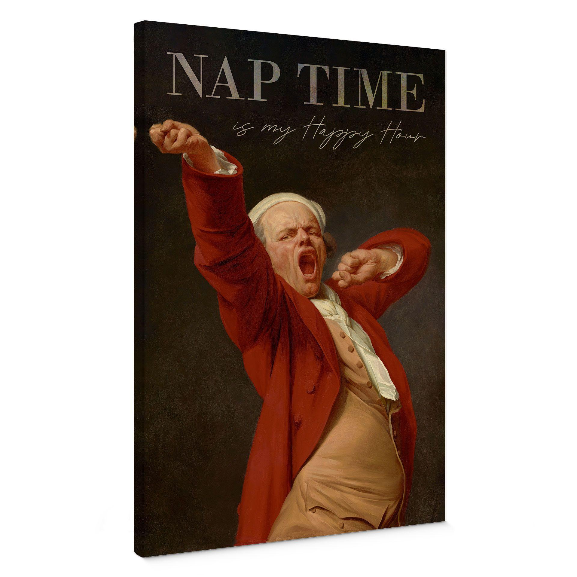Cuadro Lienzo La siesta - Inspirado por Ducreux - Autorretrato