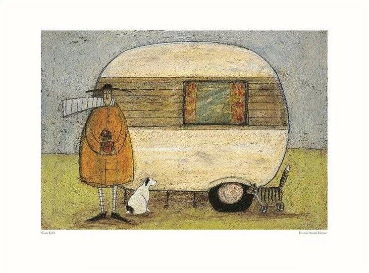 Plakat Sam Toft - Home from Home kunsttryk, Sam Toft (30 x 40 cm)