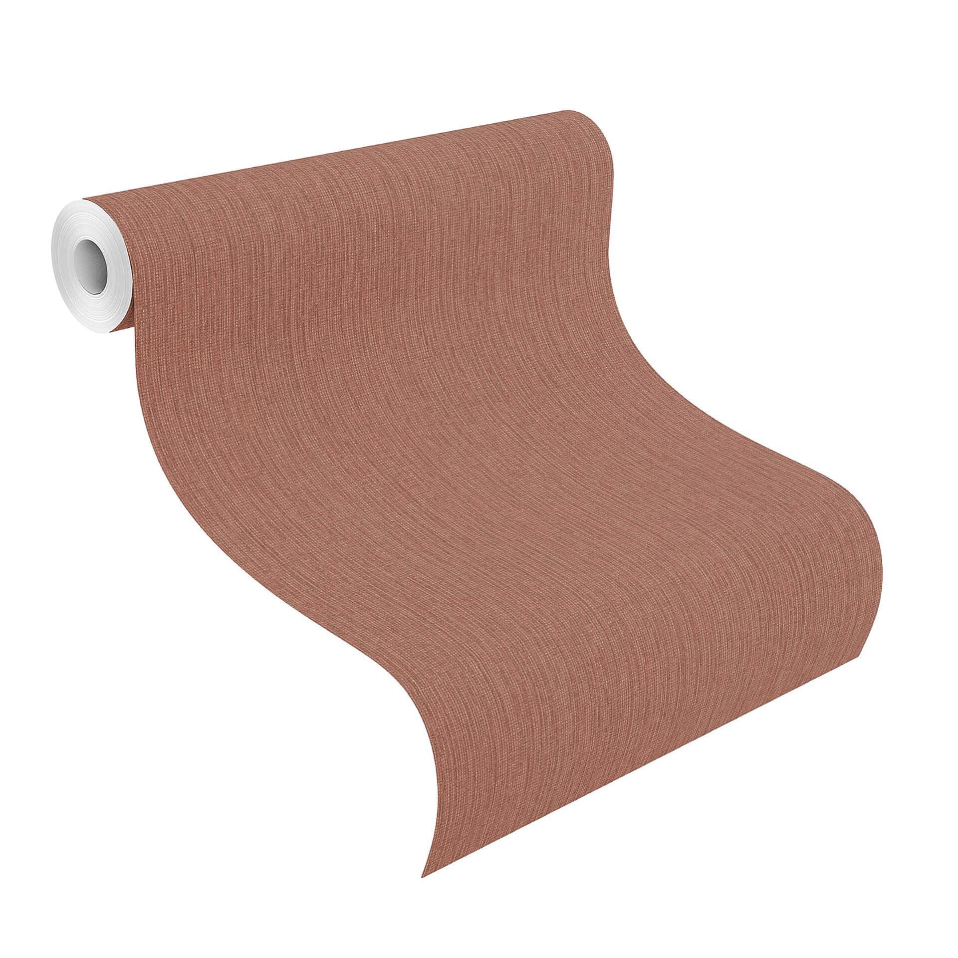 Rasch Papier peint intissé uni Florentine III rouge-brun