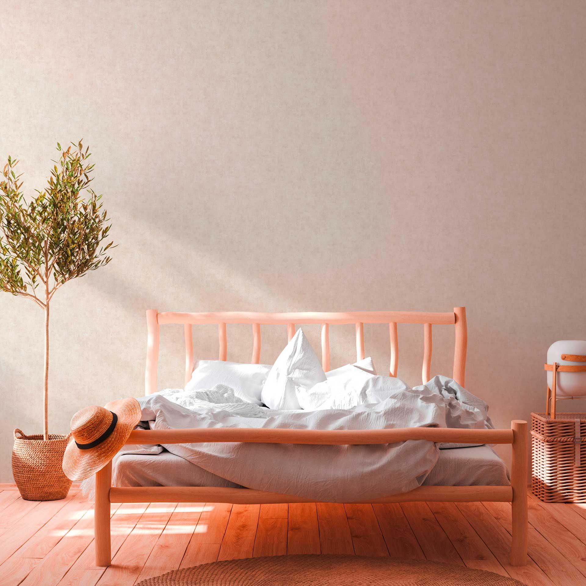 Almindeligt tapet creme beige - non-woven tapet køkken - tapet stue gang