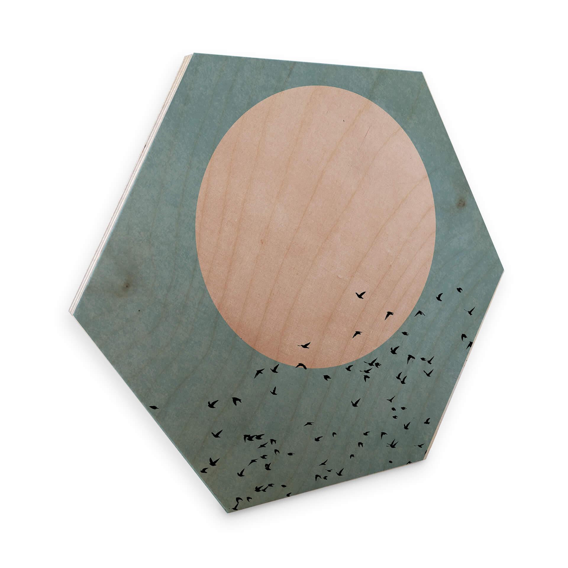 Hexagon hout - Kubistika - Moon