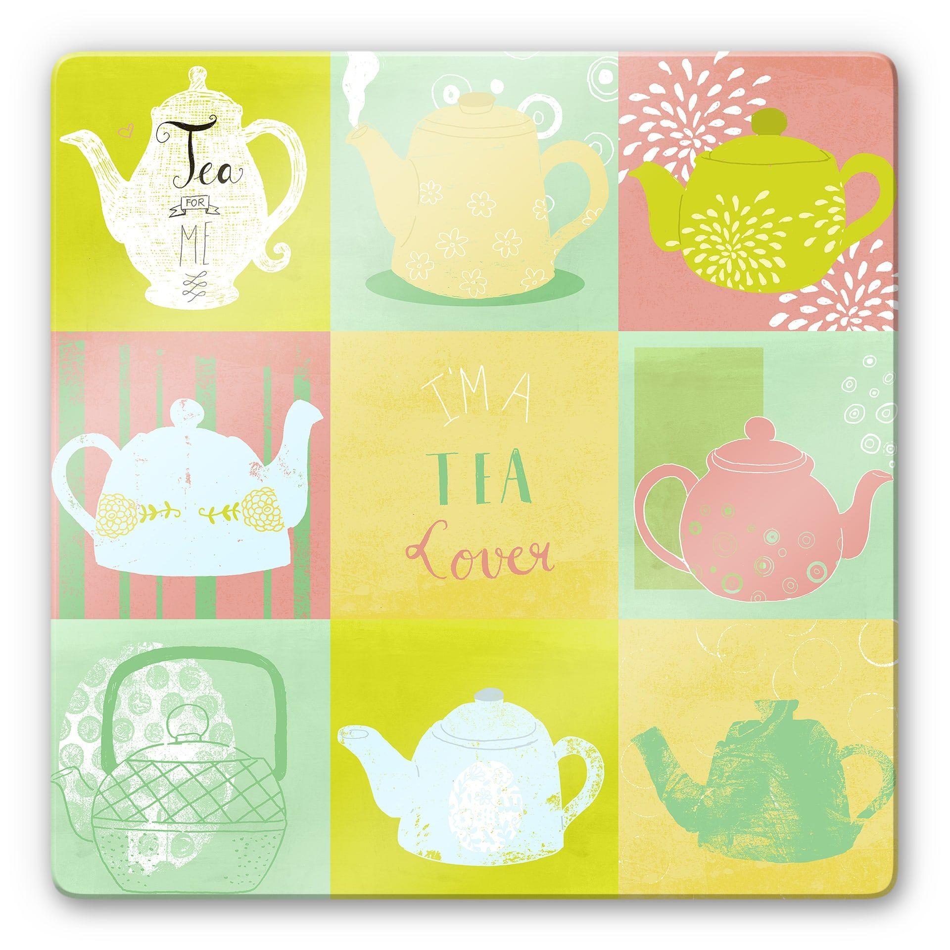 Glasschilderij Loske - Tea Time