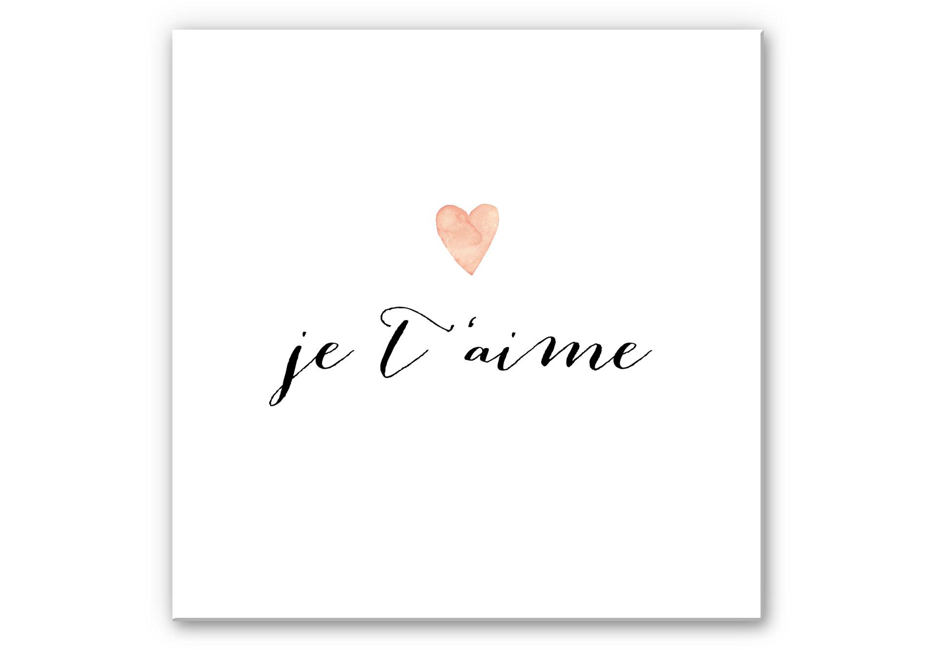 Wanddecoratie Confetti & Cream - Je t'aime