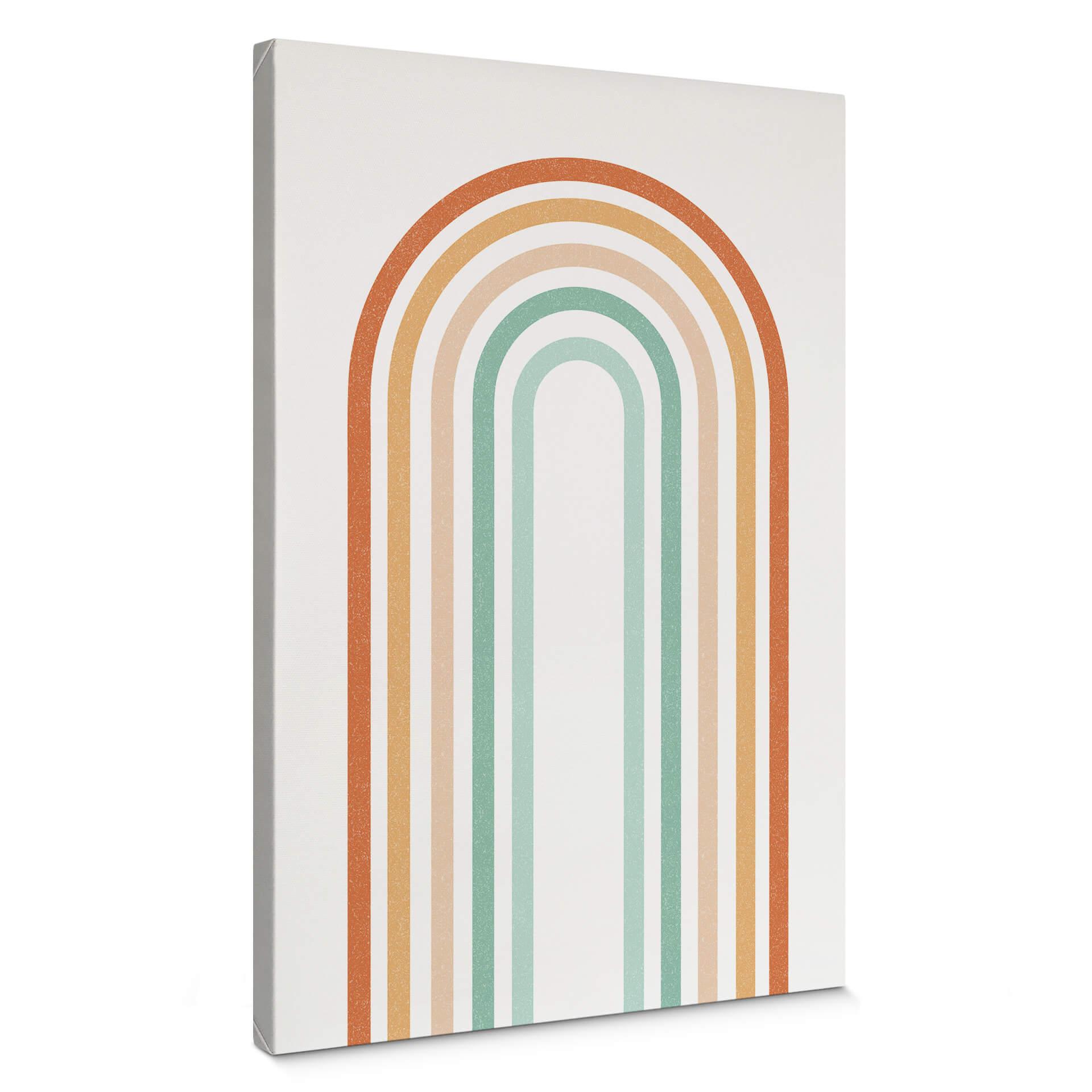 Lærredsprint - Boho Rainbow