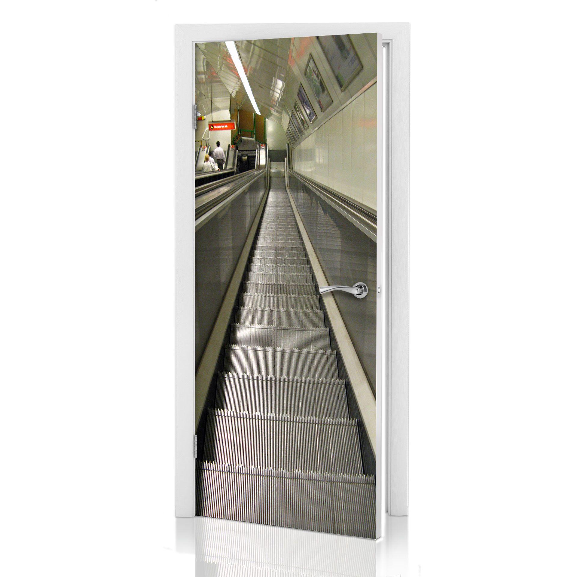 Dørdekoration: Togstation