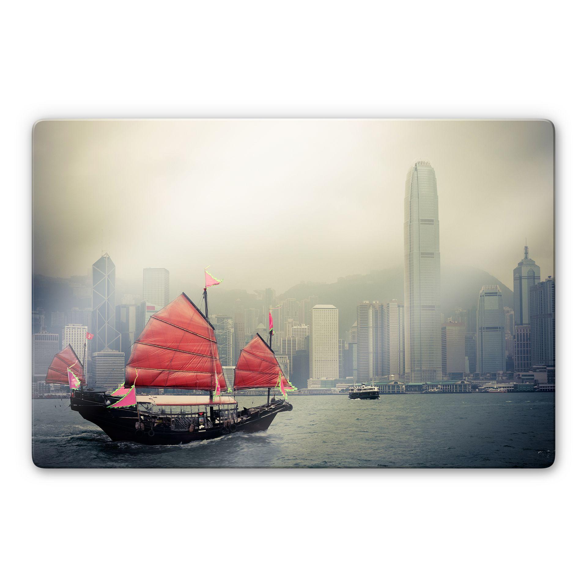 Glasbillede - Sejle i Hong Kong