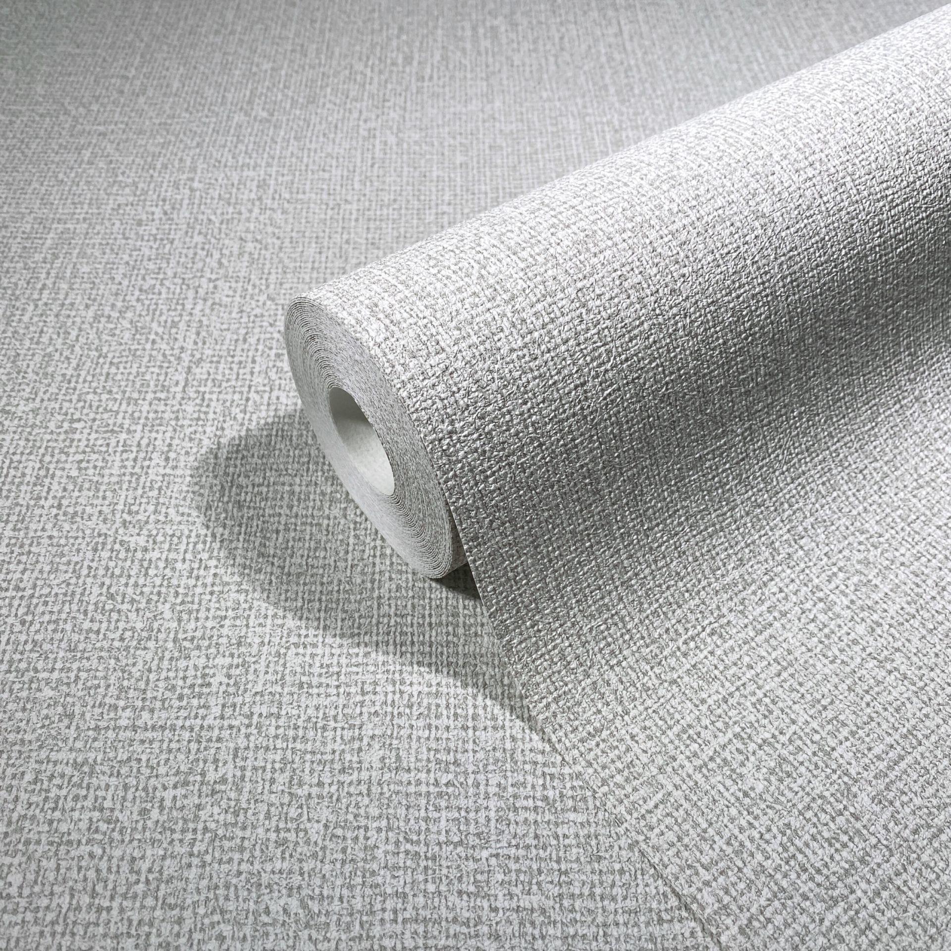 Non-woven Tapet Tekstil Ensfarvet Grå Tekstur 