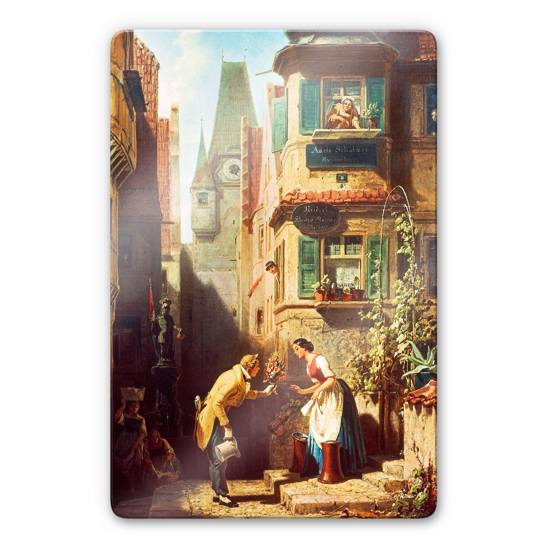 Glasschilderij Spitzweg - The eternal wedding
