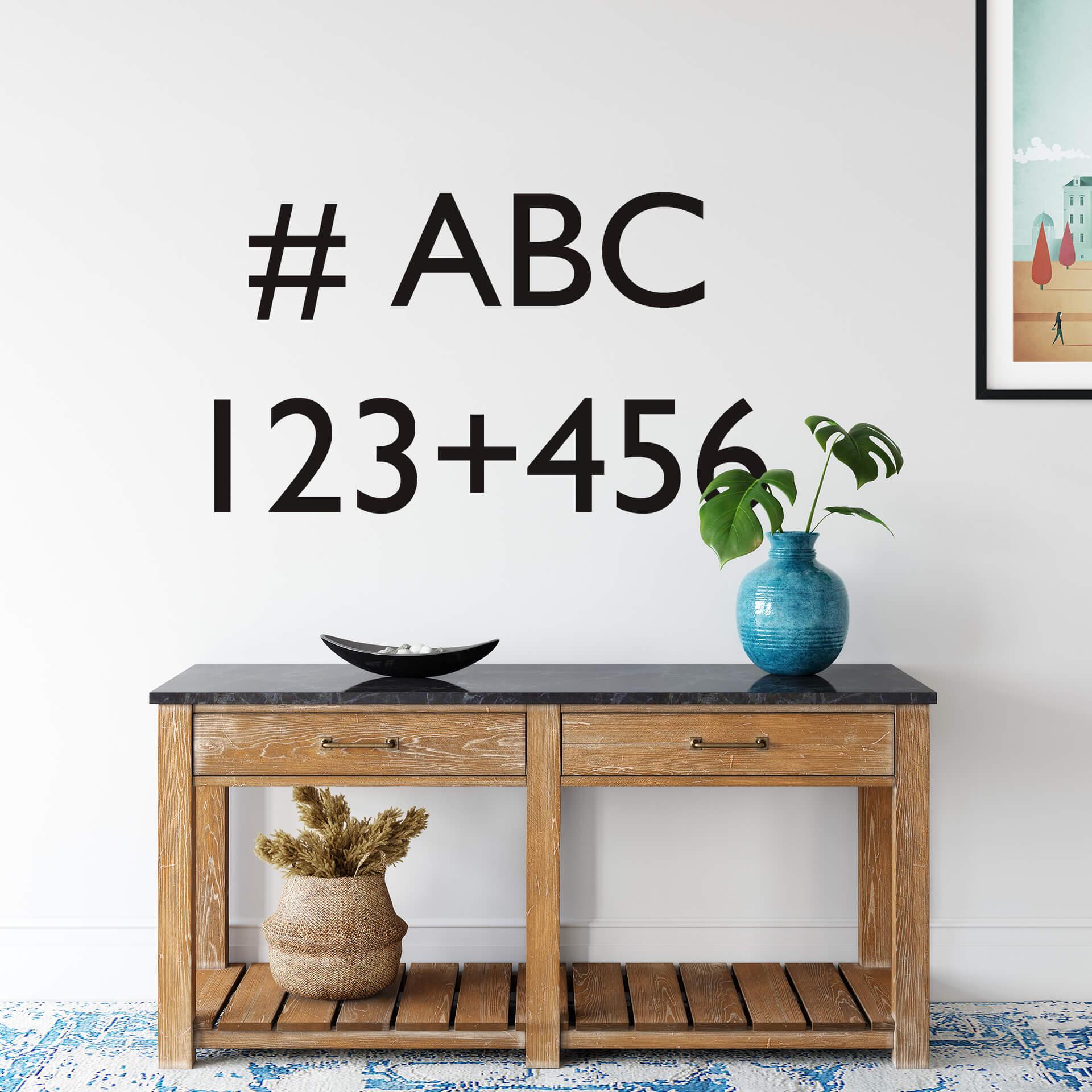 Wallsticker - Tekst efter eget valg