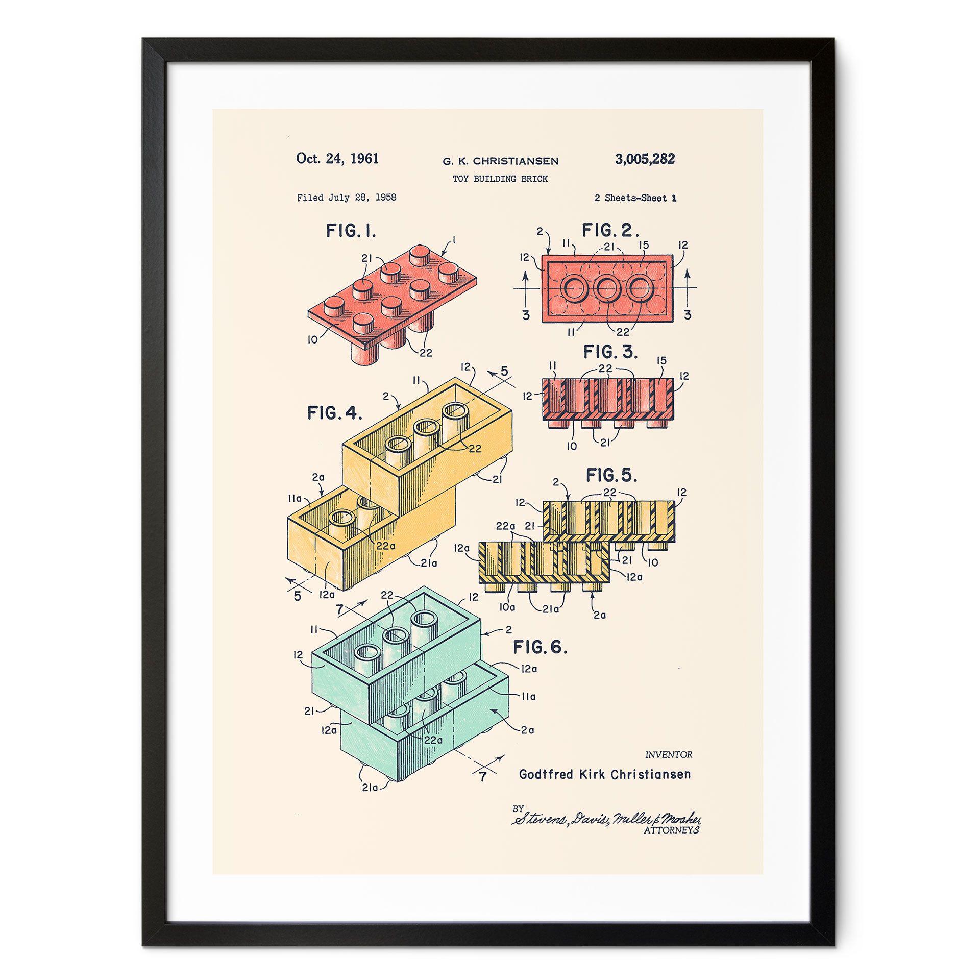Póster de construcción de piezas de juego - Bodart