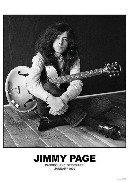 Plakat Jimmy Page - Januar 1970 Berkshire, Plakat (59,4 x 84,1 cm)