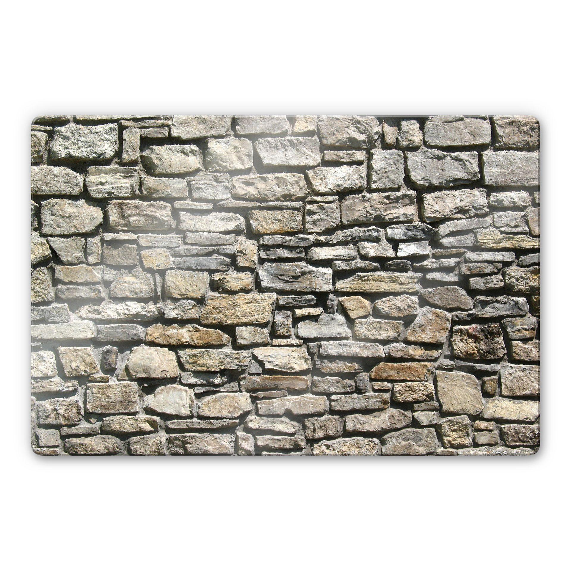 Stampa su vetro Muro in pietra naturale