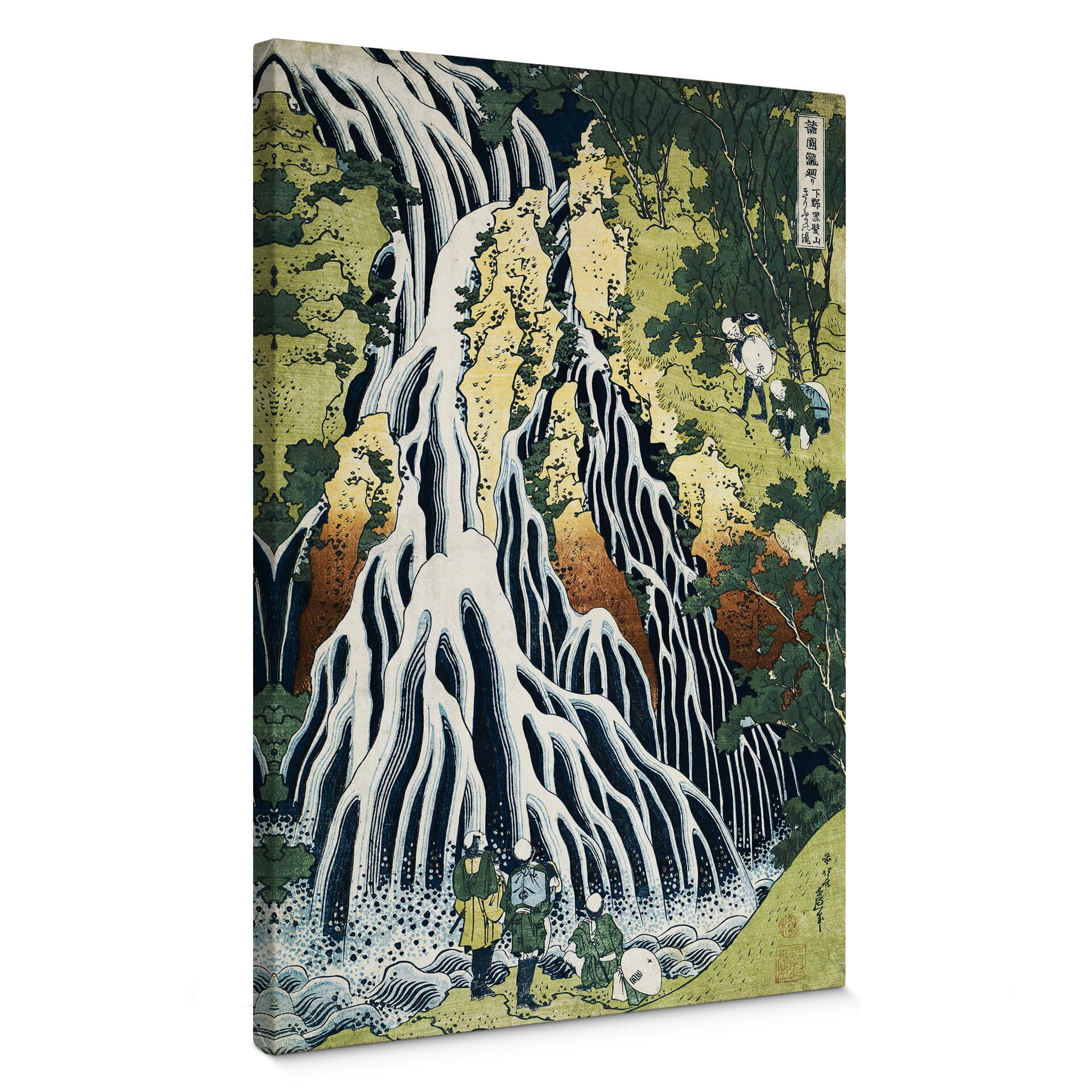 Lienzo Hokusai - La cascada de Kirifuri