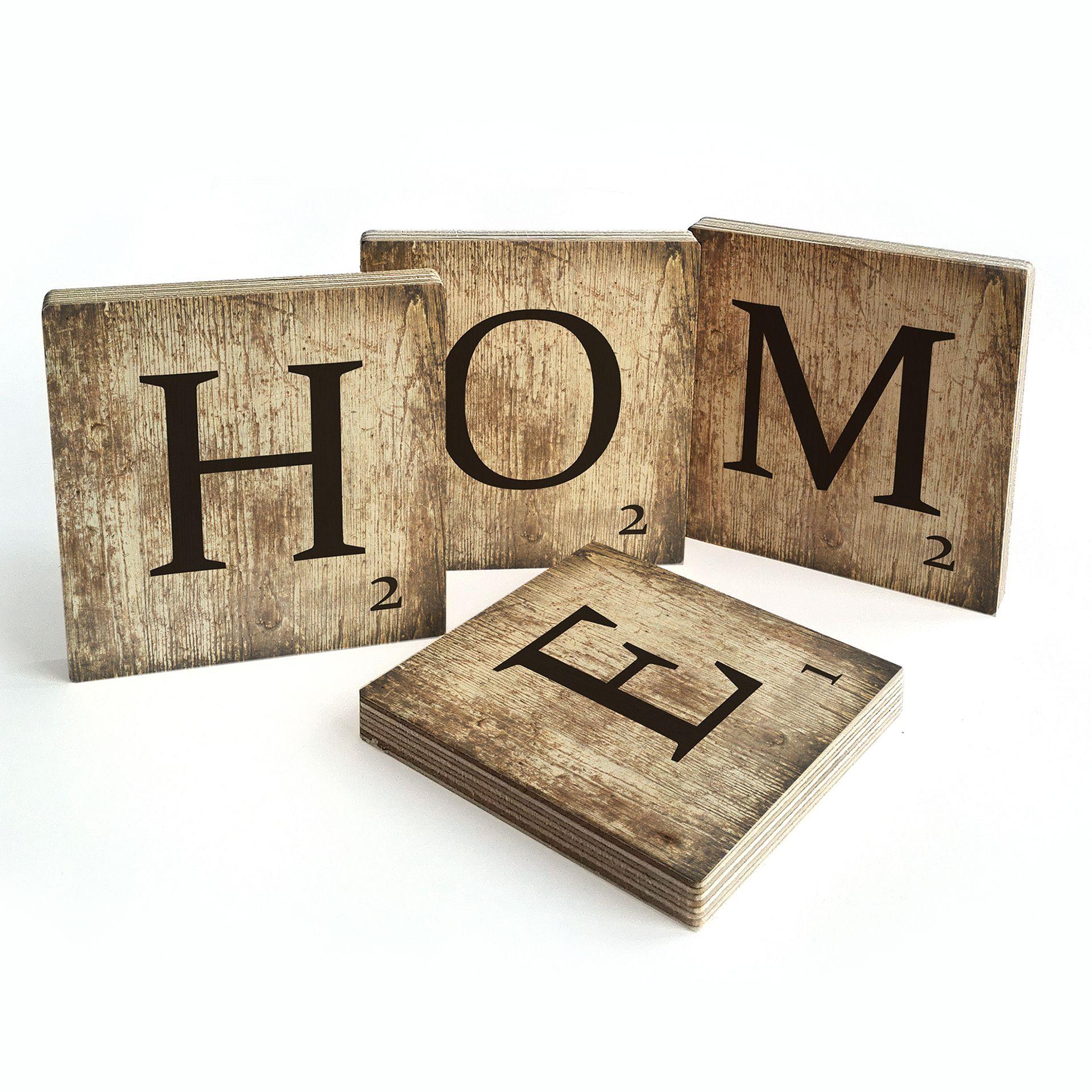 Træbogstaver - Scrabble - Home - Vintage