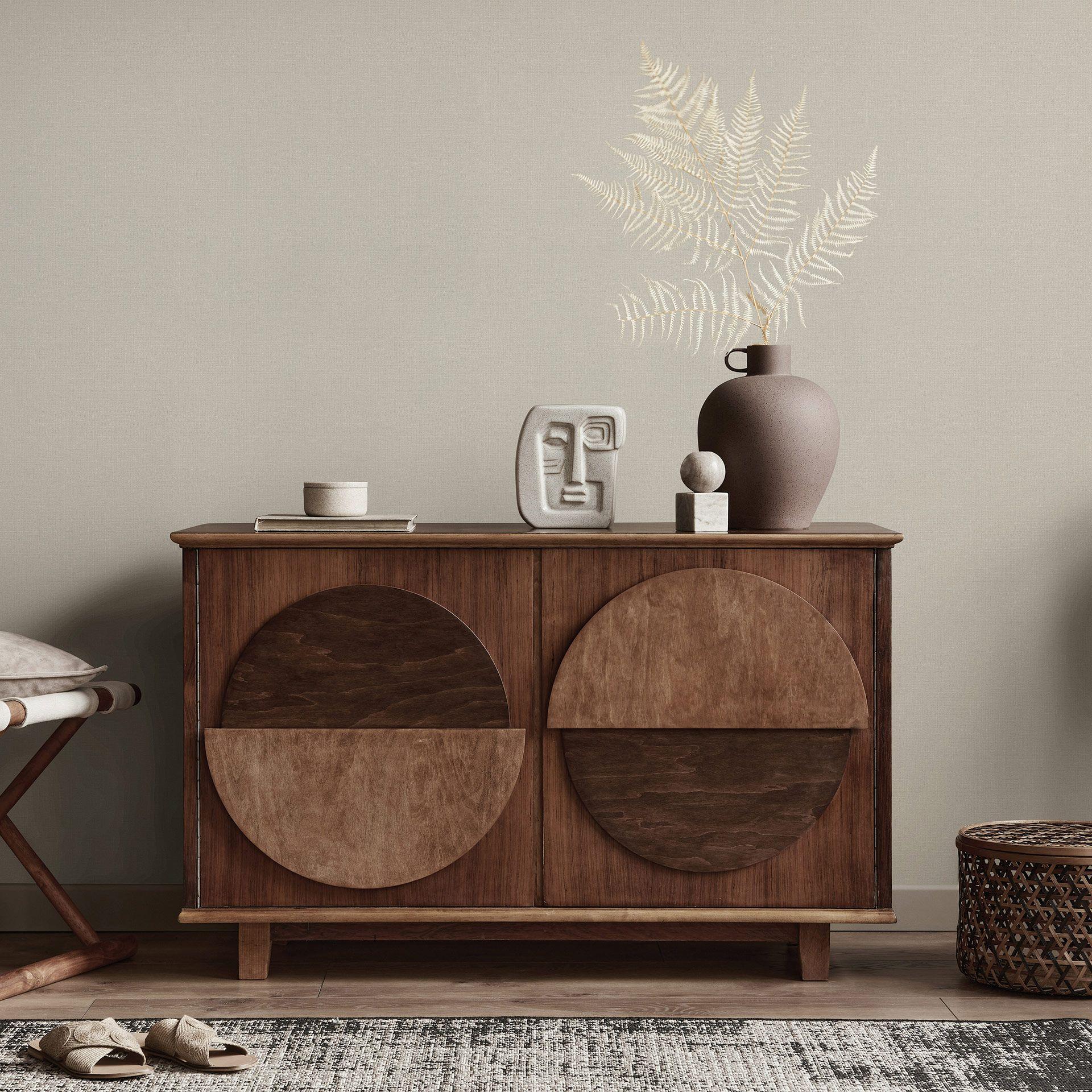 Ikke-vævet tapet WOVEN Elle Decoration 4, creme
