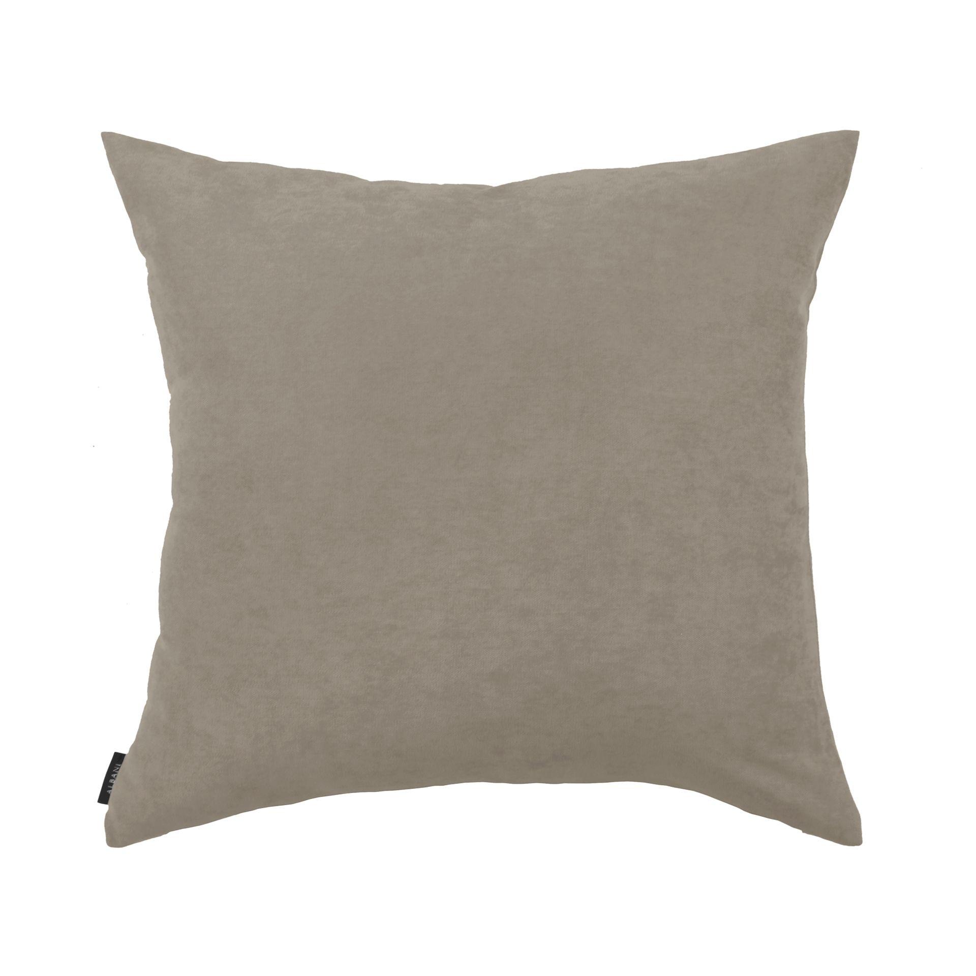 Uni Kissenhülle in taupe in 40x40 cm