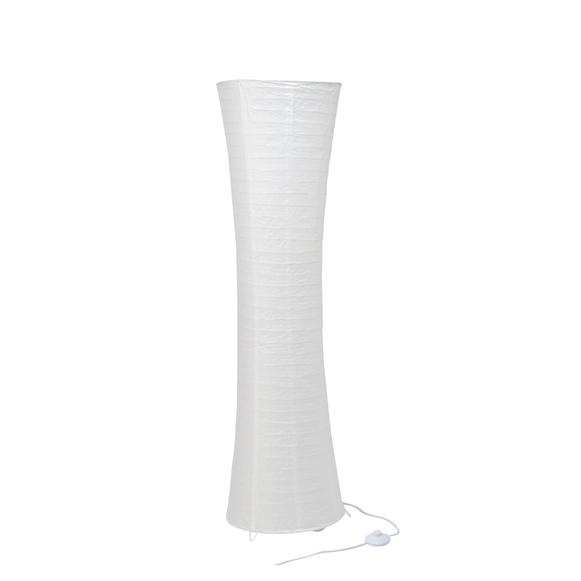 Stehleuchte Ayana, weiß, 125 x 34,5 cm, Papier Stehlampe