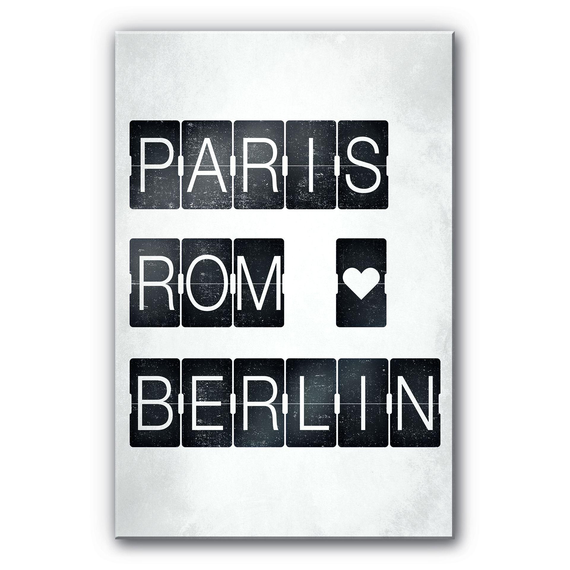 Akrylbillede Paris-Rom-Berlin