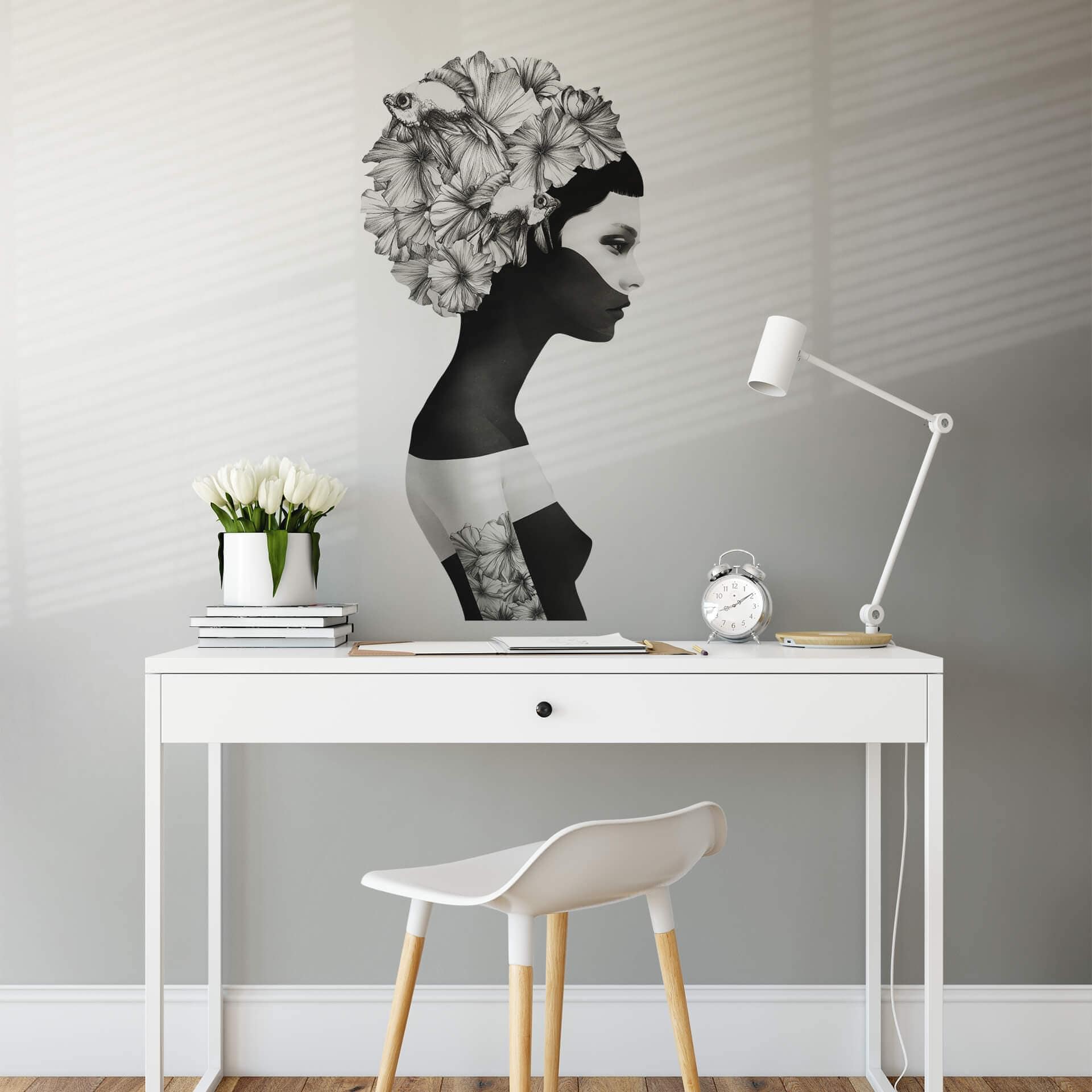 Sticker mural Ireland - Marianna - Fleurs d'hibiscus