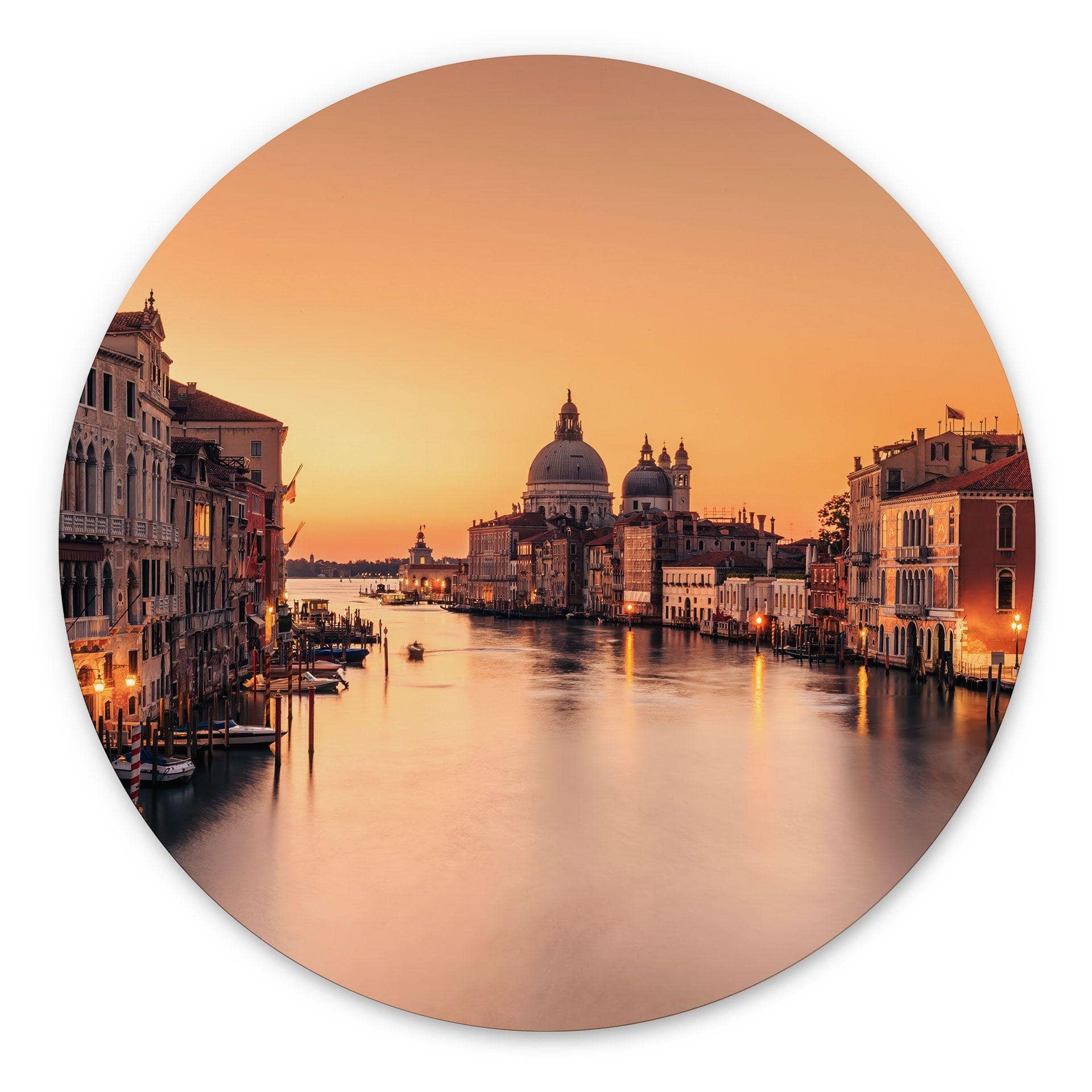 Dibond vægdekoration Solnedgang i Venedig - Zhang – print på aluminium (Alu-Dibond)