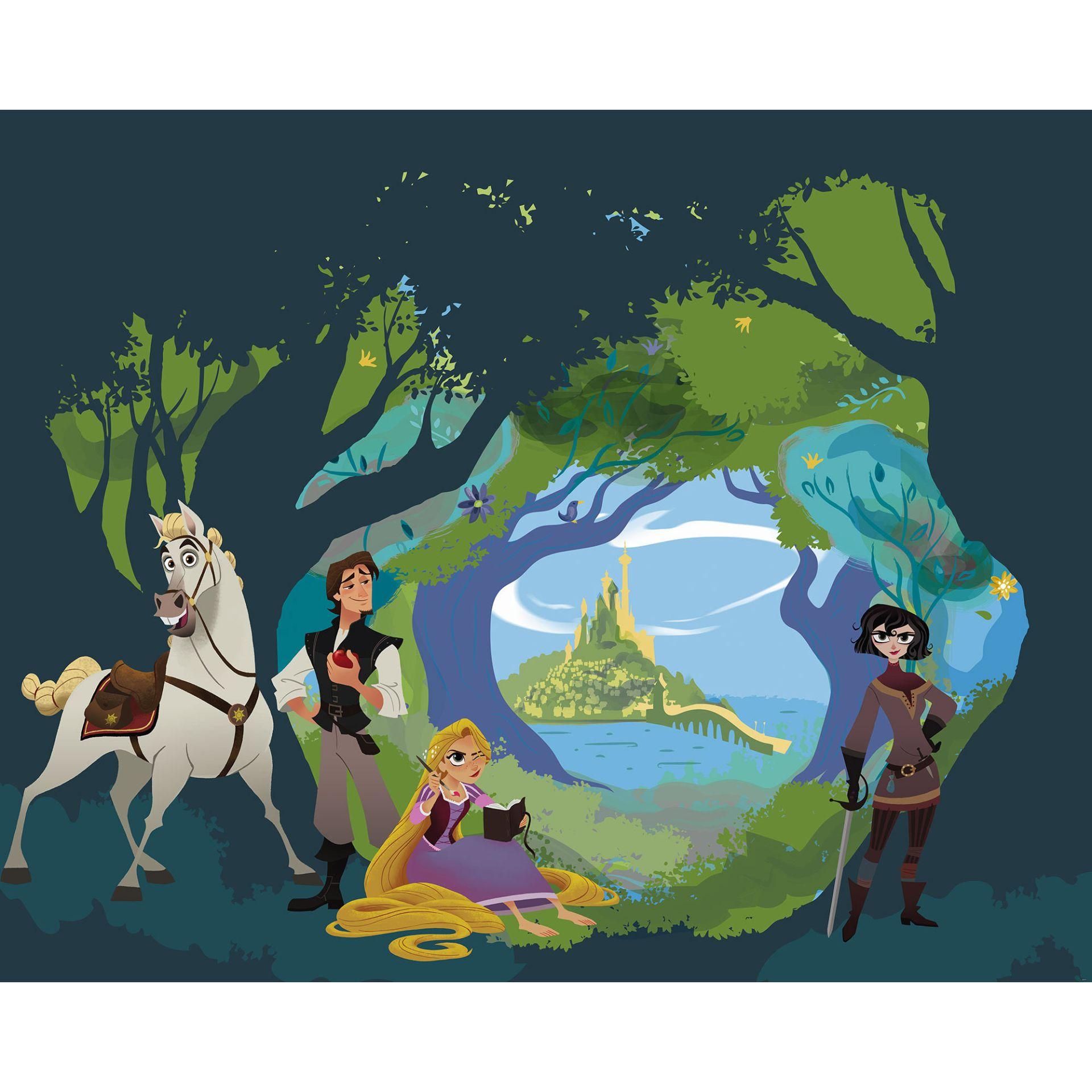 Tapet af stof - Tangled - 350 x 280 cm