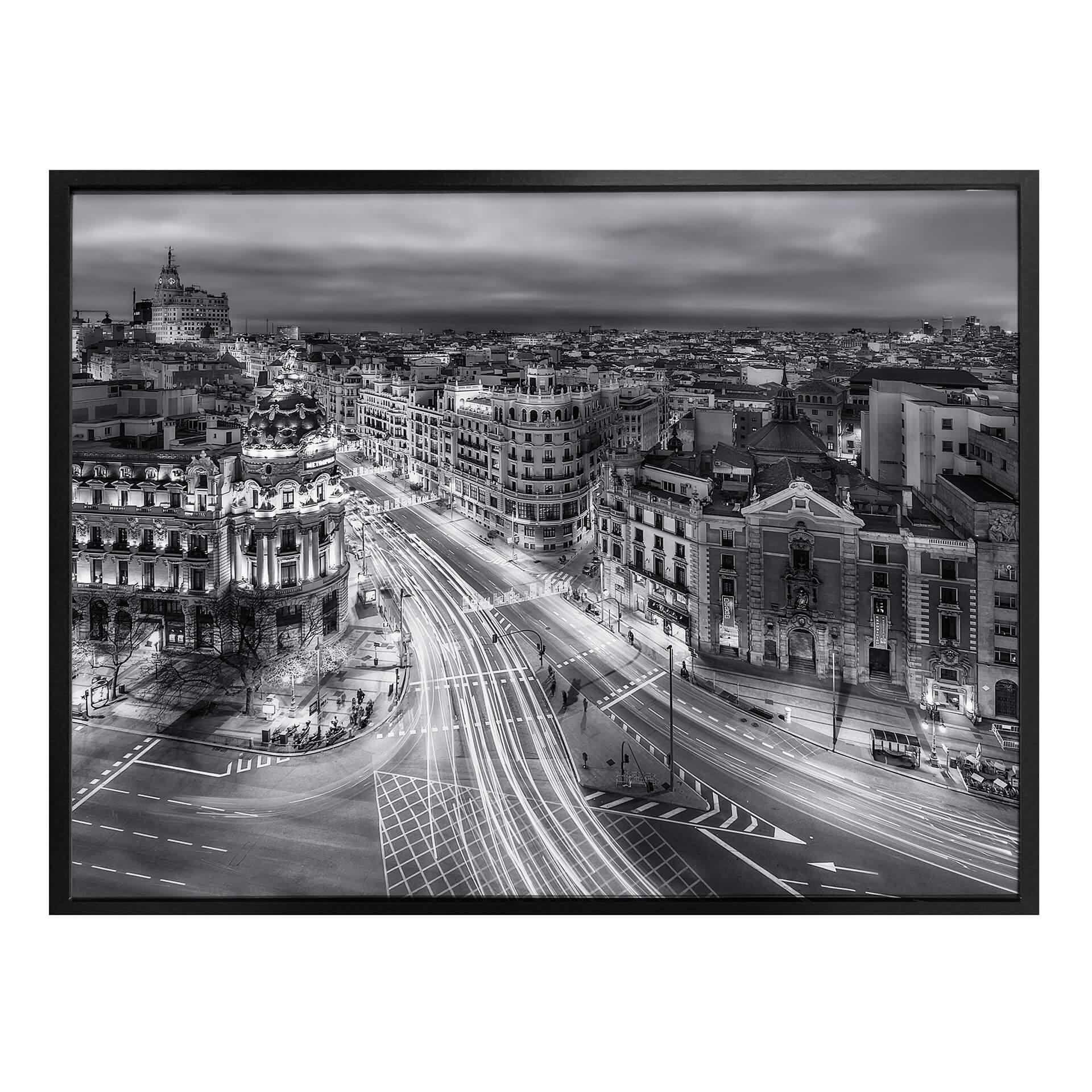 Póster Javier - Madrid de noche