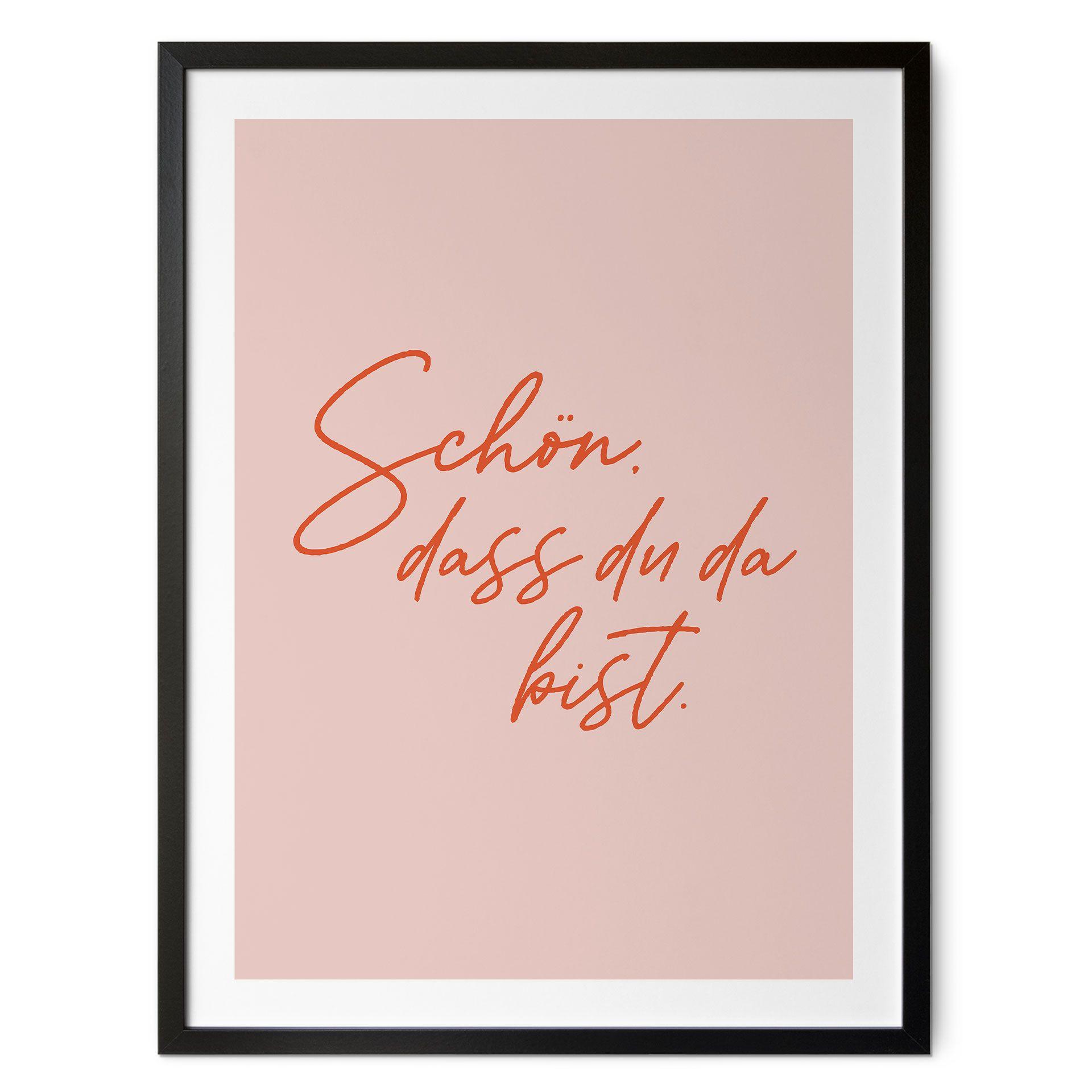 Poster Schön, dass du da bist