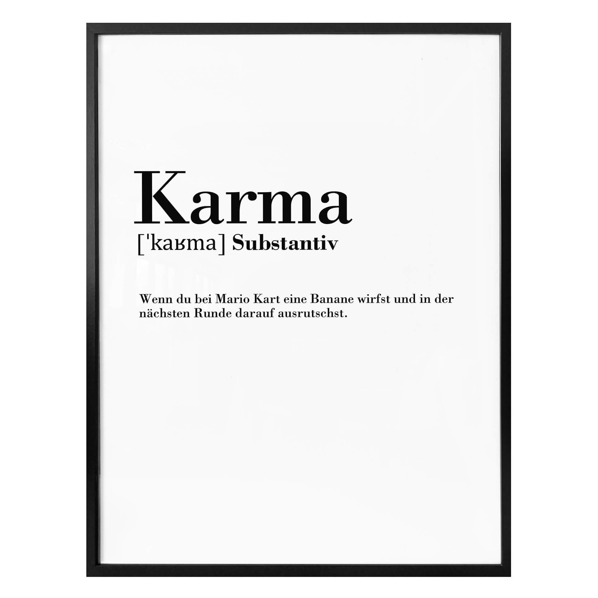 Plakat - Grammatik - karma