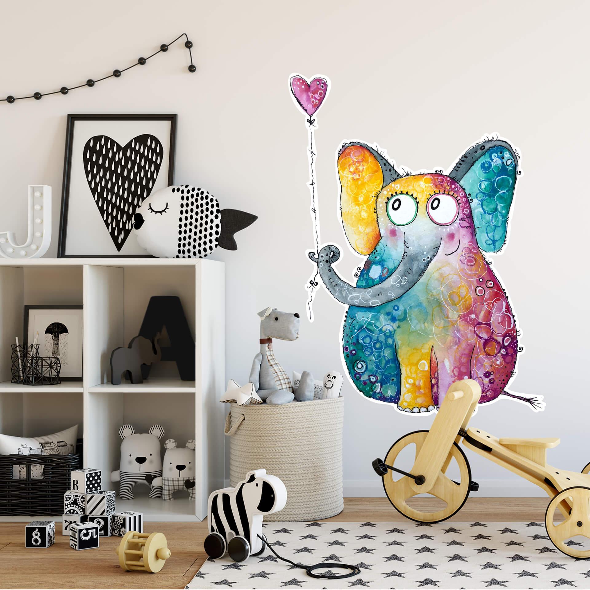 Muursticker Hagenmeyer - Olifant met Hart