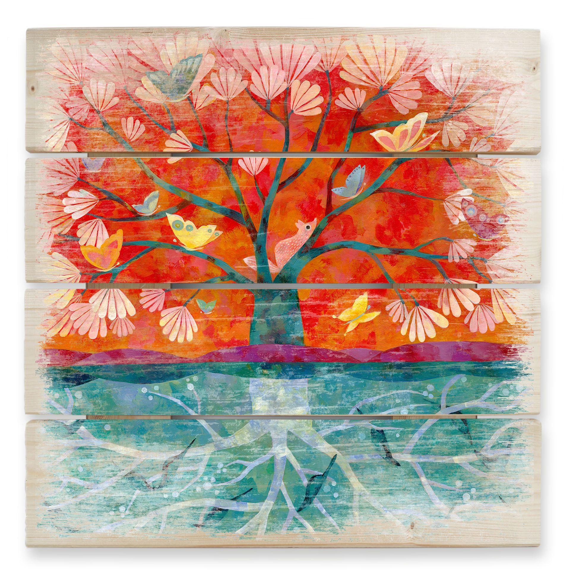 Cuadro de madera Blanz - Árbol de la vida - 40x41,5 cm