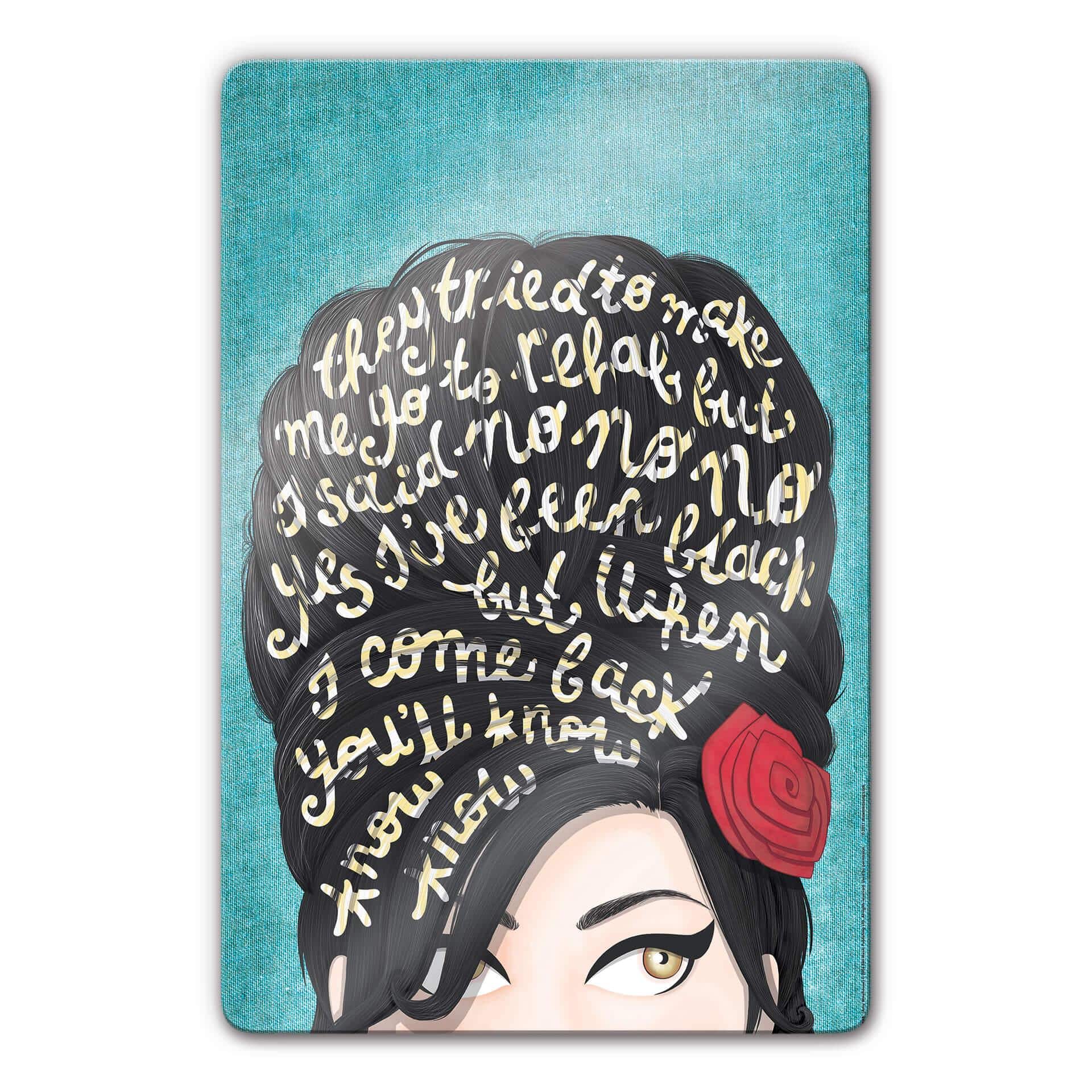 Tableau en verre Tohmé  - Amy Winehouse: Rehab