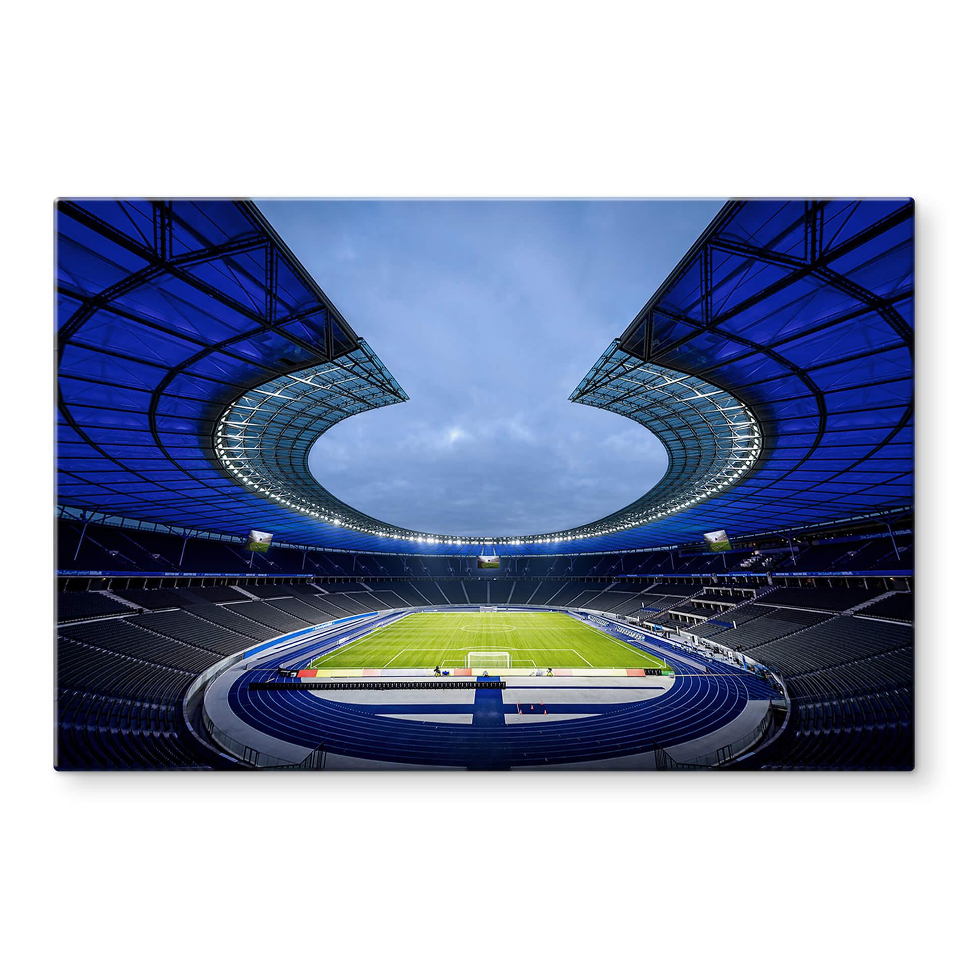 Tableau sur verre Hertha BSC Stade Olympique Bleu
