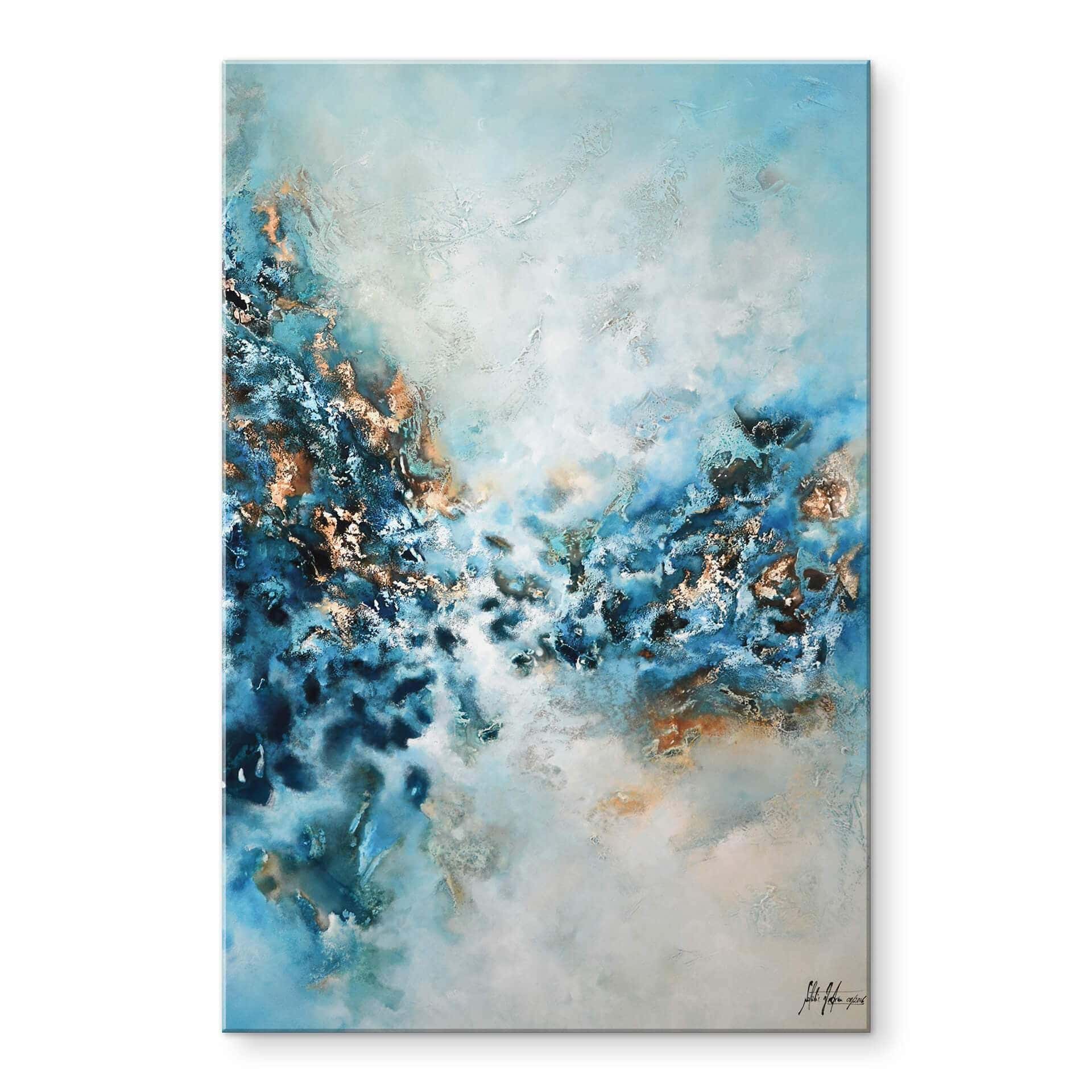 Akrylbillede Fedrau - Blue Wonder