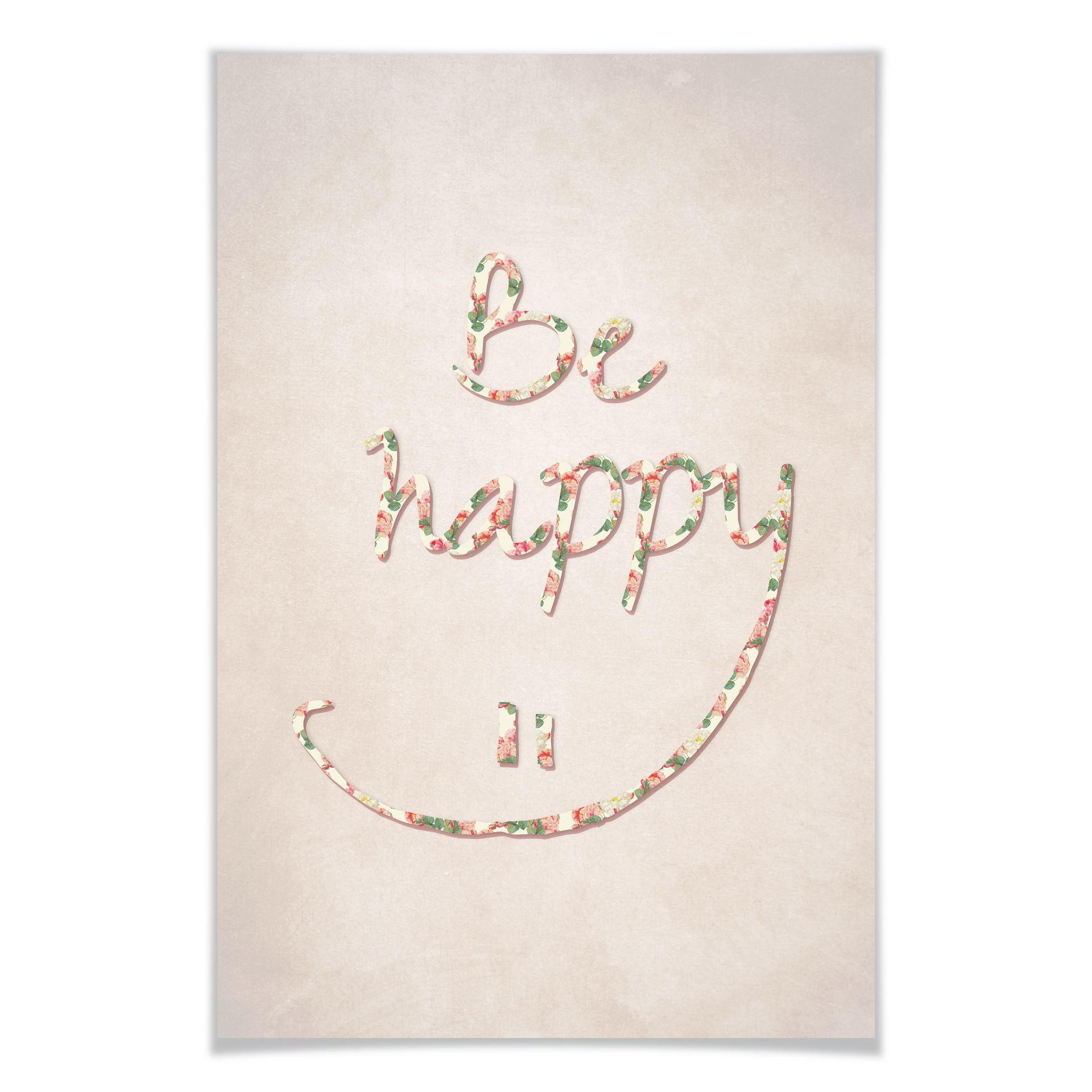 Poster - Be happy