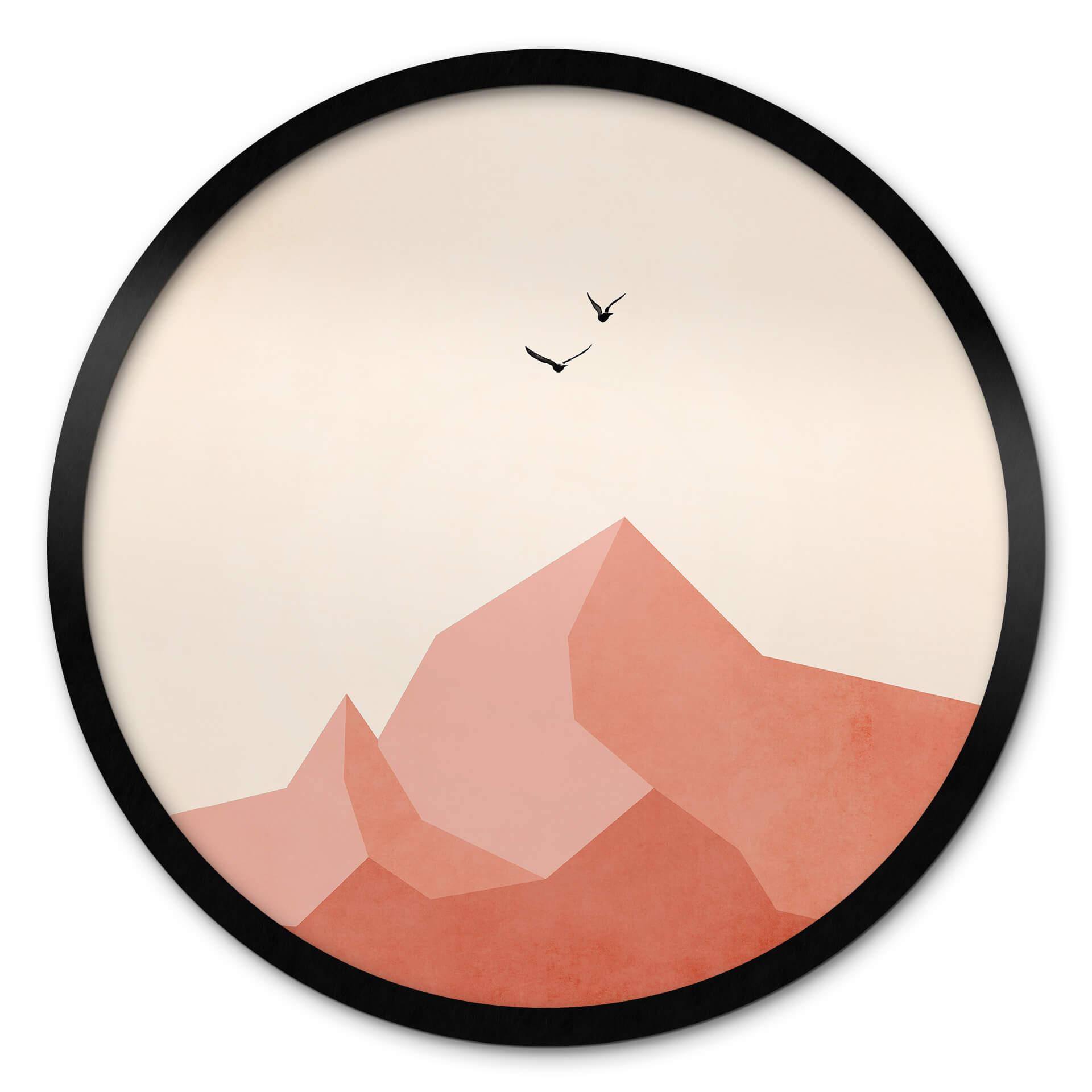 Póster Kubistika - Zugspitze - Redondo
