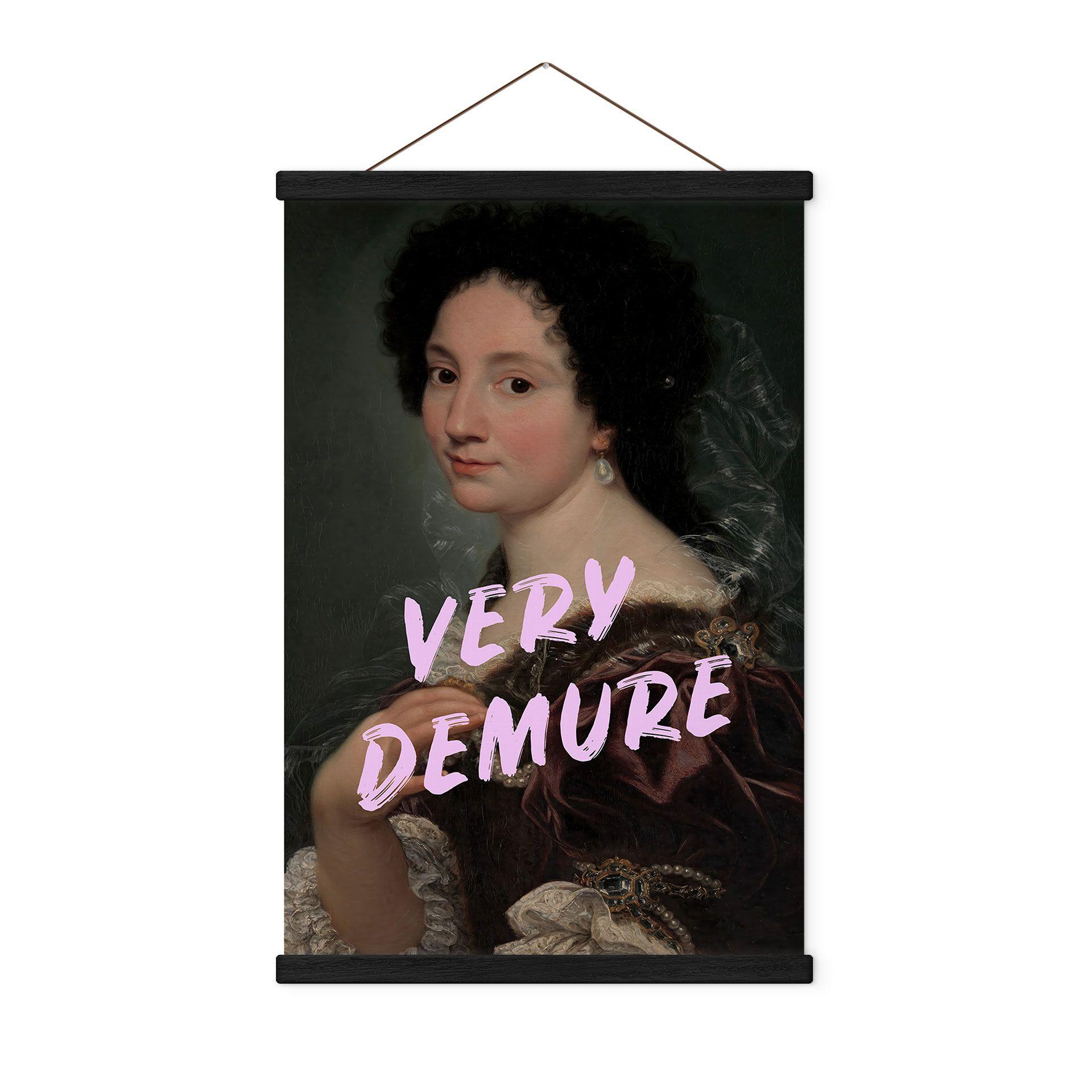 Póster de tela Baroque Beauty: Very Demure - Grace Digital Art