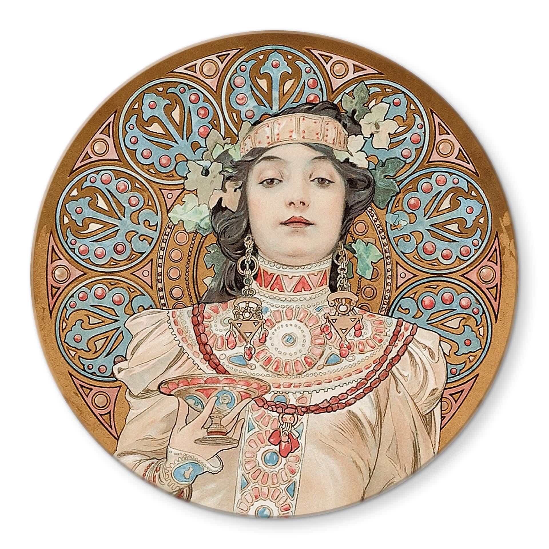 Tableau sur verre Mucha - Moet et Chandon